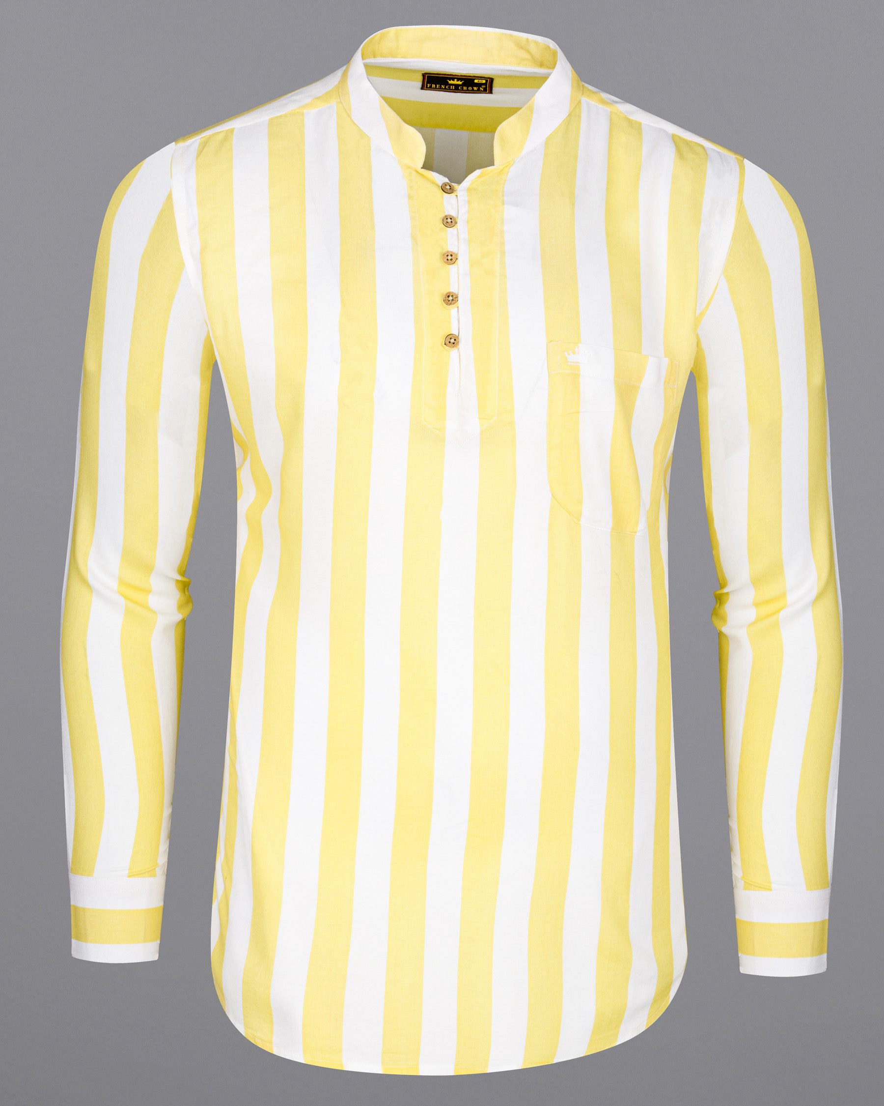 Sandwisp Yellow Striped Tencel Kurta Shirt 6746-KS-38,6746-KS-38,6746-KS-39,6746-KS-39,6746-KS-40,6746-KS-40,6746-KS-42,6746-KS-42,6746-KS-44,6746-KS-44,6746-KS-46,6746-KS-46,6746-KS-48,6746-KS-48,6746-KS-50,6746-KS-50,6746-KS-52,6746-KS-52