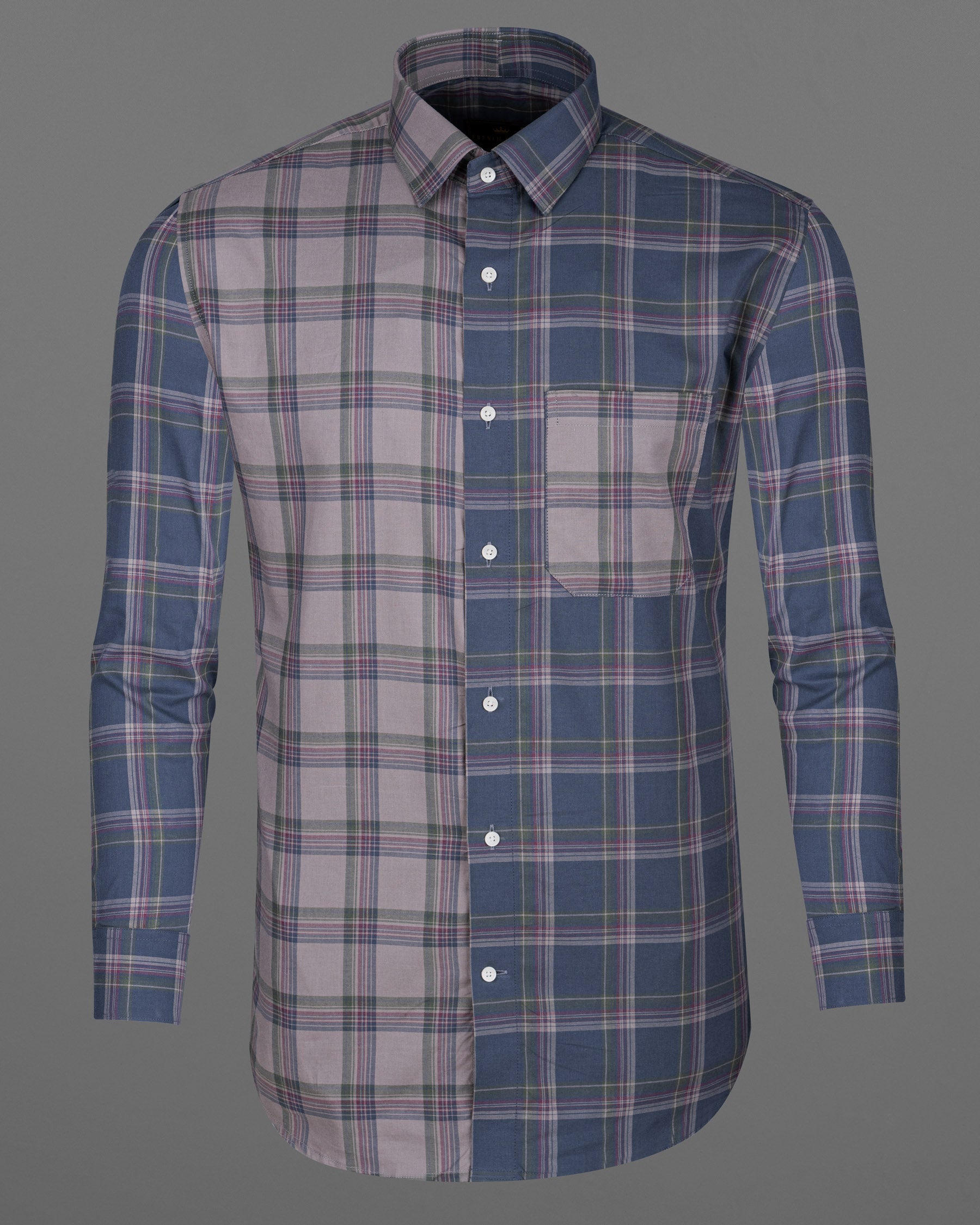 Venus with Cadet Blue Plaid Premium Cotton Shirt 6758-38,6758-38,6758-39,6758-39,6758-40,6758-40,6758-42,6758-42,6758-44,6758-44,6758-46,6758-46,6758-48,6758-48,6758-50,6758-50,6758-52,6758-52