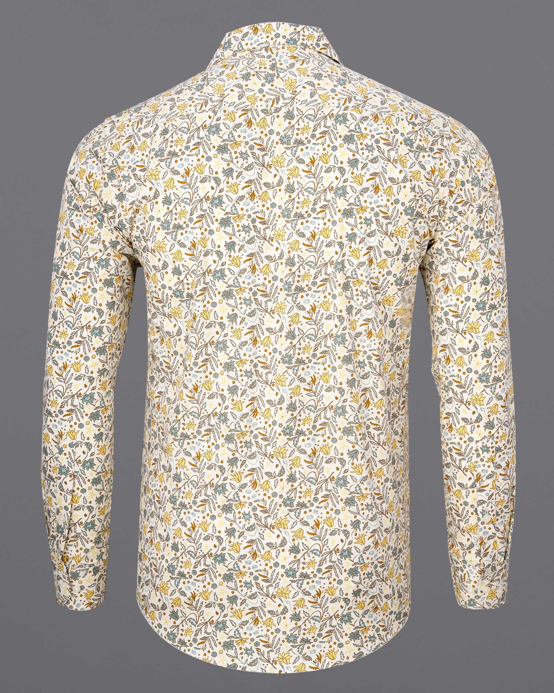 Binaca White and Lemon Yellow Multicolour Floral Printed Premium Cotton Shirt 6843-CC-38, 6843-CC-H-38, 6843-CC-39, 6843-CC-H-39, 6843-CC-40, 6843-CC-H-40, 6843-CC-42, 6843-CC-H-42, 6843-CC-44, 6843-CC-H-44, 6843-CC-46, 6843-CC-H-46, 6843-CC-48, 6843-CC-H-48, 6843-CC-50, 6843-CC-H-50, 6843-CC-52, 6843-CC-H-52