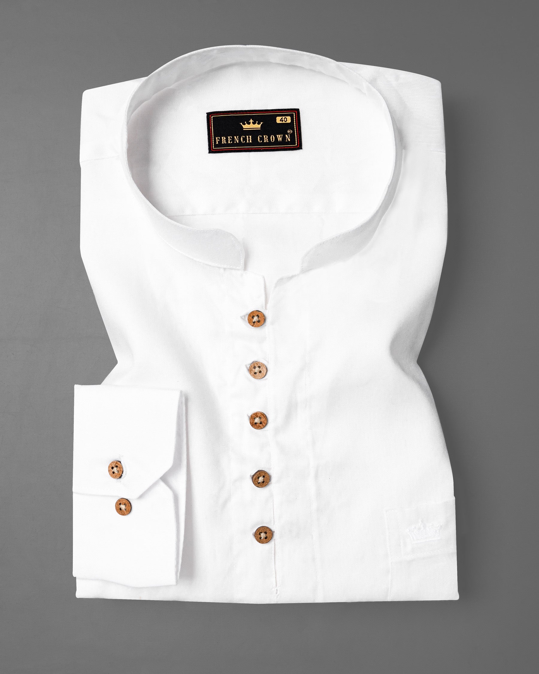 Bright White Premium Tencel Kurta Shirt