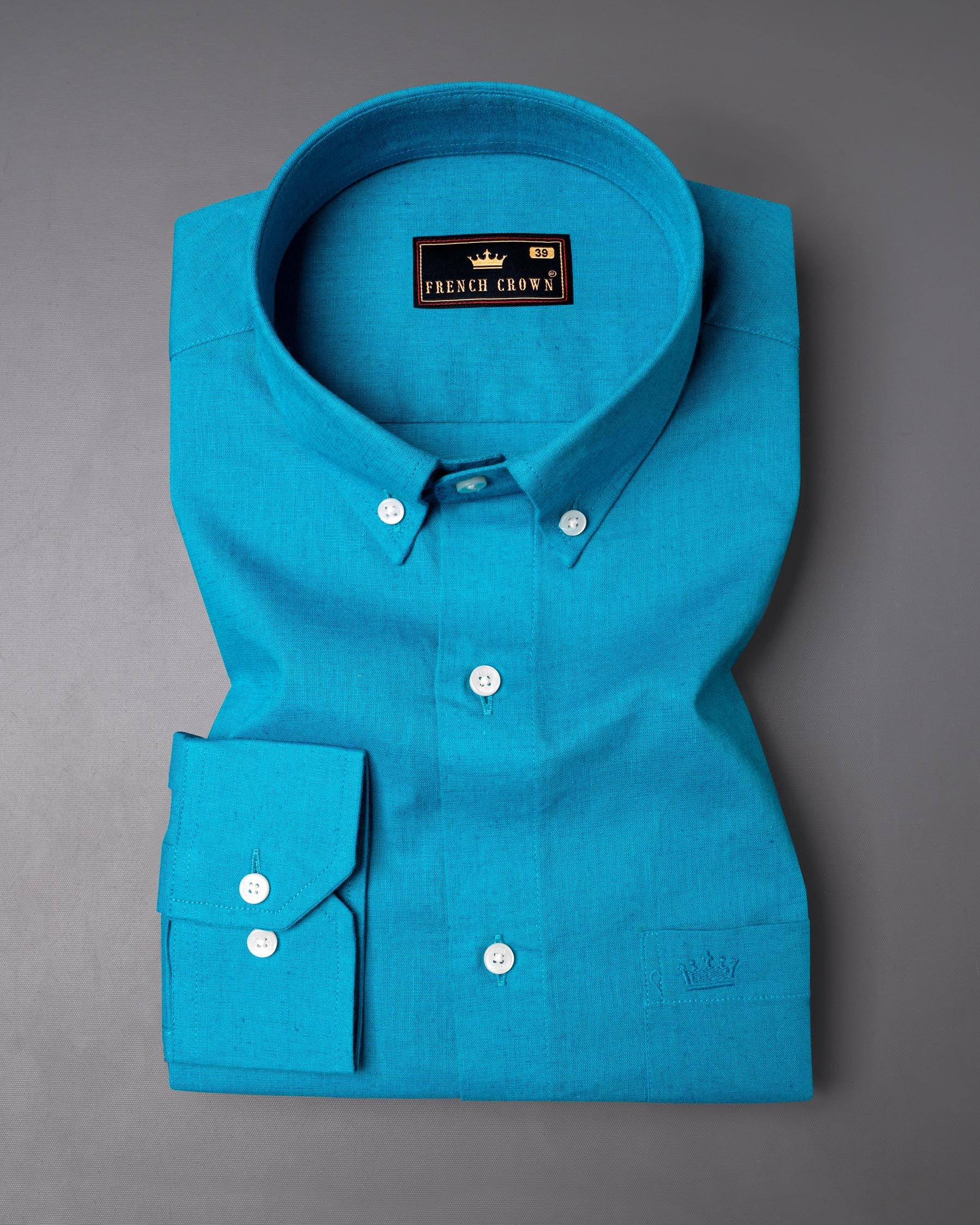 Pacific Blue Luxurious Linen Shirt 6867-BD-38, 6867-BD-H-38, 6867-BD-39, 6867-BD-H-39, 6867-BD-40, 6867-BD-H-40, 6867-BD-42, 6867-BD-H-42, 6867-BD-44, 6867-BD-H-44, 6867-BD-46, 6867-BD-H-46, 6867-BD-48, 6867-BD-H-48, 6867-BD-50, 6867-BD-H-50, 6867-BD-52, 6867-BD-H-52