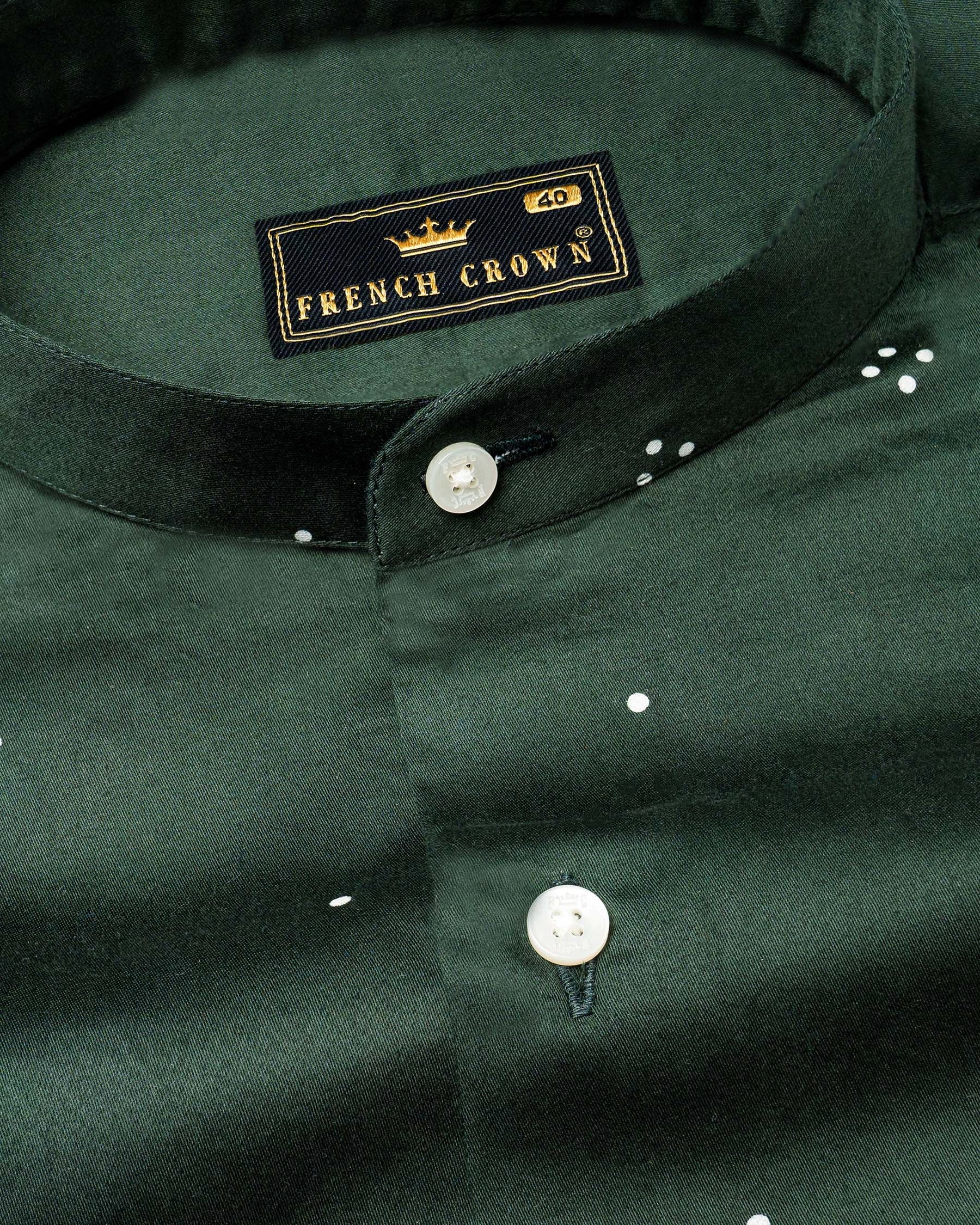 Limed Spruce Green Dotted Super Soft Premium Cotton Shirt 6871-M-38, 6871-M-H-38, 6871-M-39, 6871-M-H-39, 6871-M-40, 6871-M-H-40, 6871-M-42, 6871-M-H-42, 6871-M-44, 6871-M-H-44, 6871-M-46, 6871-M-H-46, 6871-M-48, 6871-M-H-48, 6871-M-50, 6871-M-H-50, 6871-M-52, 6871-M-H-52