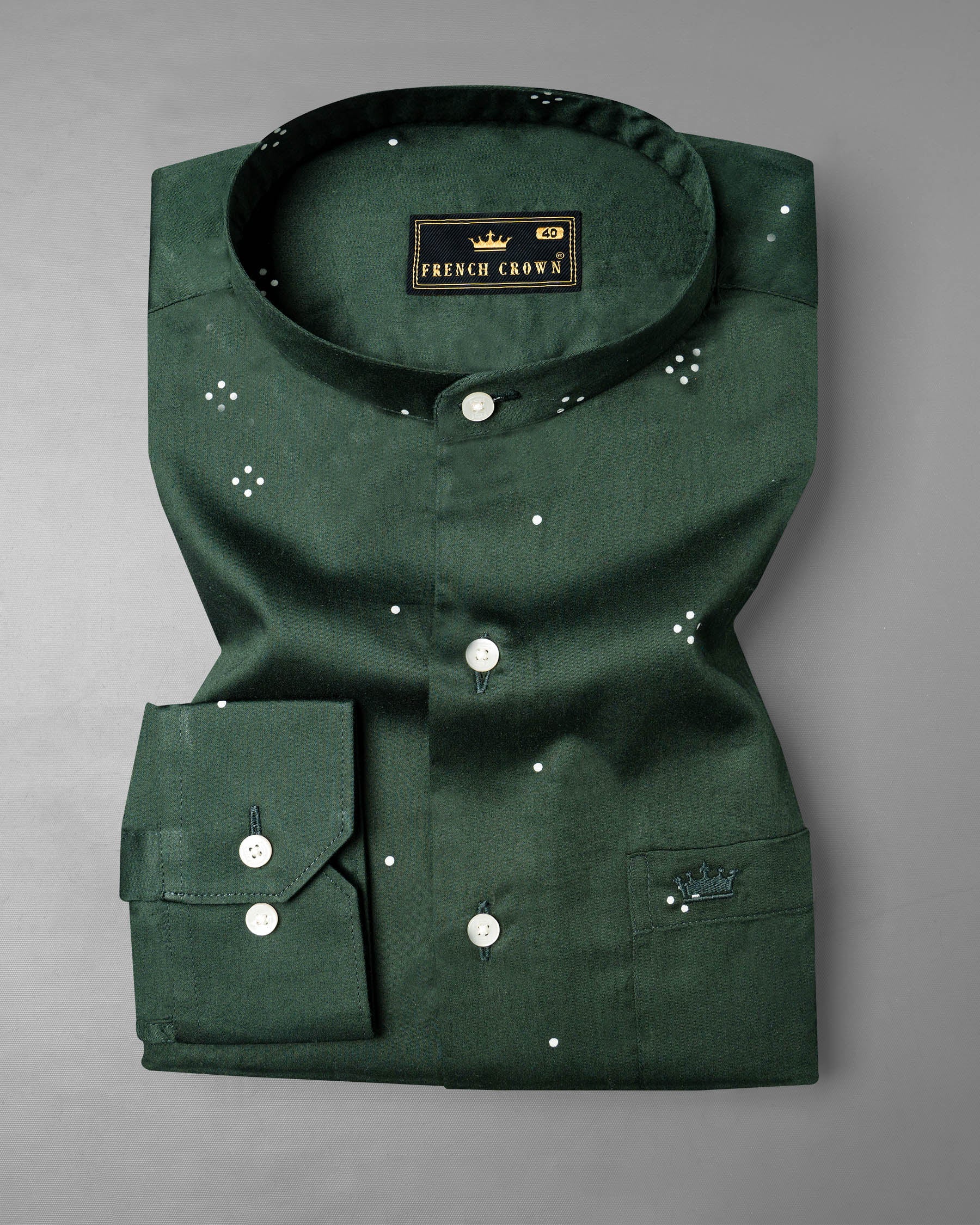 Limed Spruce Green Dotted Super Soft Premium Cotton Shirt 6871-M-38, 6871-M-H-38, 6871-M-39, 6871-M-H-39, 6871-M-40, 6871-M-H-40, 6871-M-42, 6871-M-H-42, 6871-M-44, 6871-M-H-44, 6871-M-46, 6871-M-H-46, 6871-M-48, 6871-M-H-48, 6871-M-50, 6871-M-H-50, 6871-M-52, 6871-M-H-52