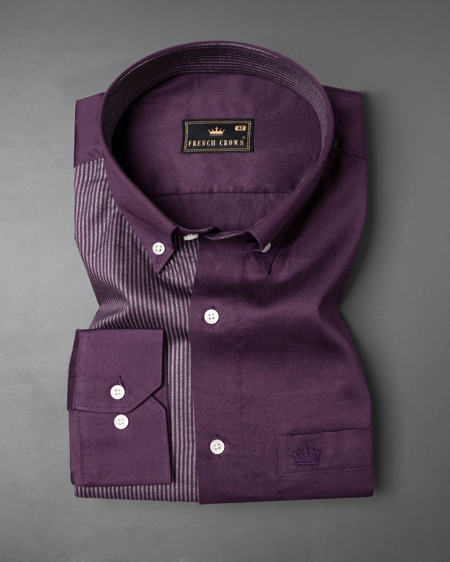 Half Thunder Purple Half Striped Premium Cotton Shirt 6877-BD-38, 6877-BD-H-38, 6877-BD-39, 6877-BD-H-39, 6877-BD-40, 6877-BD-H-40, 6877-BD-42, 6877-BD-H-42, 6877-BD-44, 6877-BD-H-44, 6877-BD-46, 6877-BD-H-46, 6877-BD-48, 6877-BD-H-48, 6877-BD-50, 6877-BD-H-50, 6877-BD-52, 6877-BD-H-52