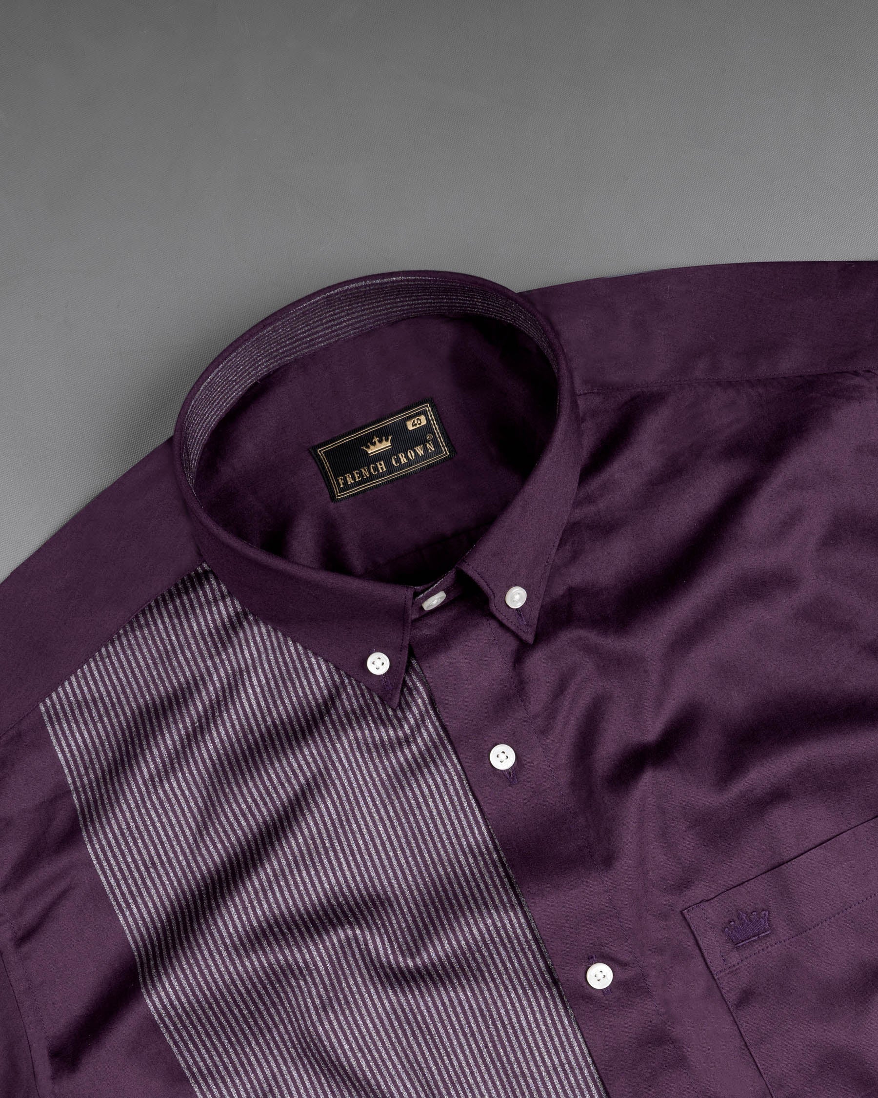 Half Thunder Purple Half Striped Premium Cotton Shirt 6877-BD-38, 6877-BD-H-38, 6877-BD-39, 6877-BD-H-39, 6877-BD-40, 6877-BD-H-40, 6877-BD-42, 6877-BD-H-42, 6877-BD-44, 6877-BD-H-44, 6877-BD-46, 6877-BD-H-46, 6877-BD-48, 6877-BD-H-48, 6877-BD-50, 6877-BD-H-50, 6877-BD-52, 6877-BD-H-52