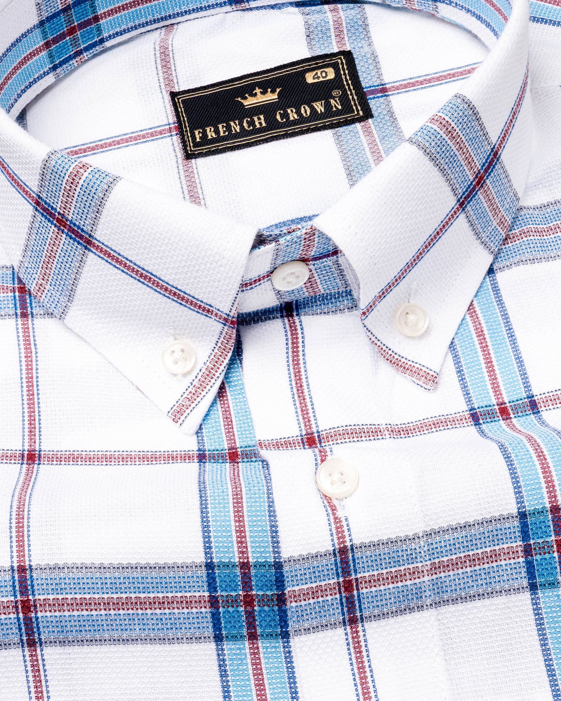 Bright White and Pale Aqua Plaid Dobby Textured Premium Giza Cotton Shirt 6885-BD-38,6885-BD-38,6885-BD-39,6885-BD-39,6885-BD-40,6885-BD-40,6885-BD-42,6885-BD-42,6885-BD-44,6885-BD-44,6885-BD-46,6885-BD-46,6885-BD-48,6885-BD-48,6885-BD-50,6885-BD-50,6885-BD-52,6885-BD-52