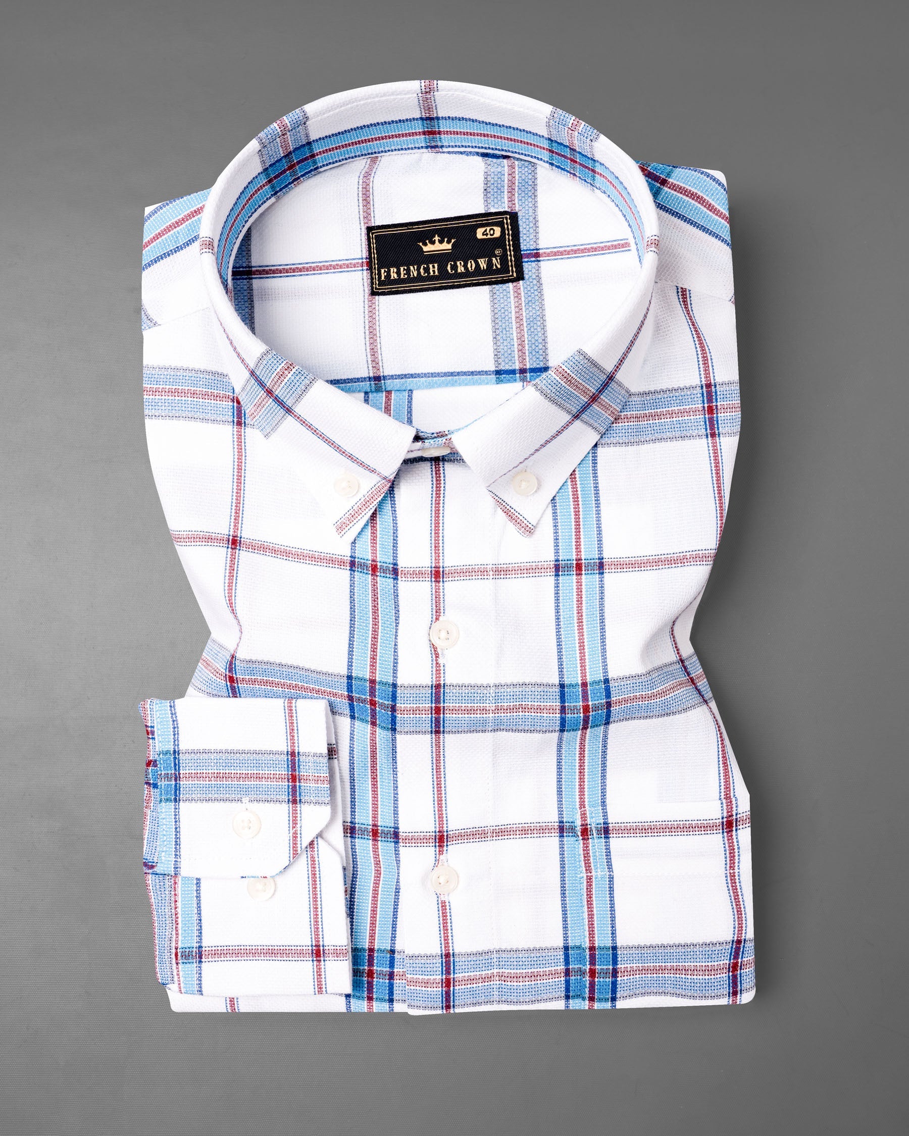 Bright White and Pale Aqua Plaid Dobby Textured Premium Giza Cotton Shirt 6885-BD-38,6885-BD-38,6885-BD-39,6885-BD-39,6885-BD-40,6885-BD-40,6885-BD-42,6885-BD-42,6885-BD-44,6885-BD-44,6885-BD-46,6885-BD-46,6885-BD-48,6885-BD-48,6885-BD-50,6885-BD-50,6885-BD-52,6885-BD-52