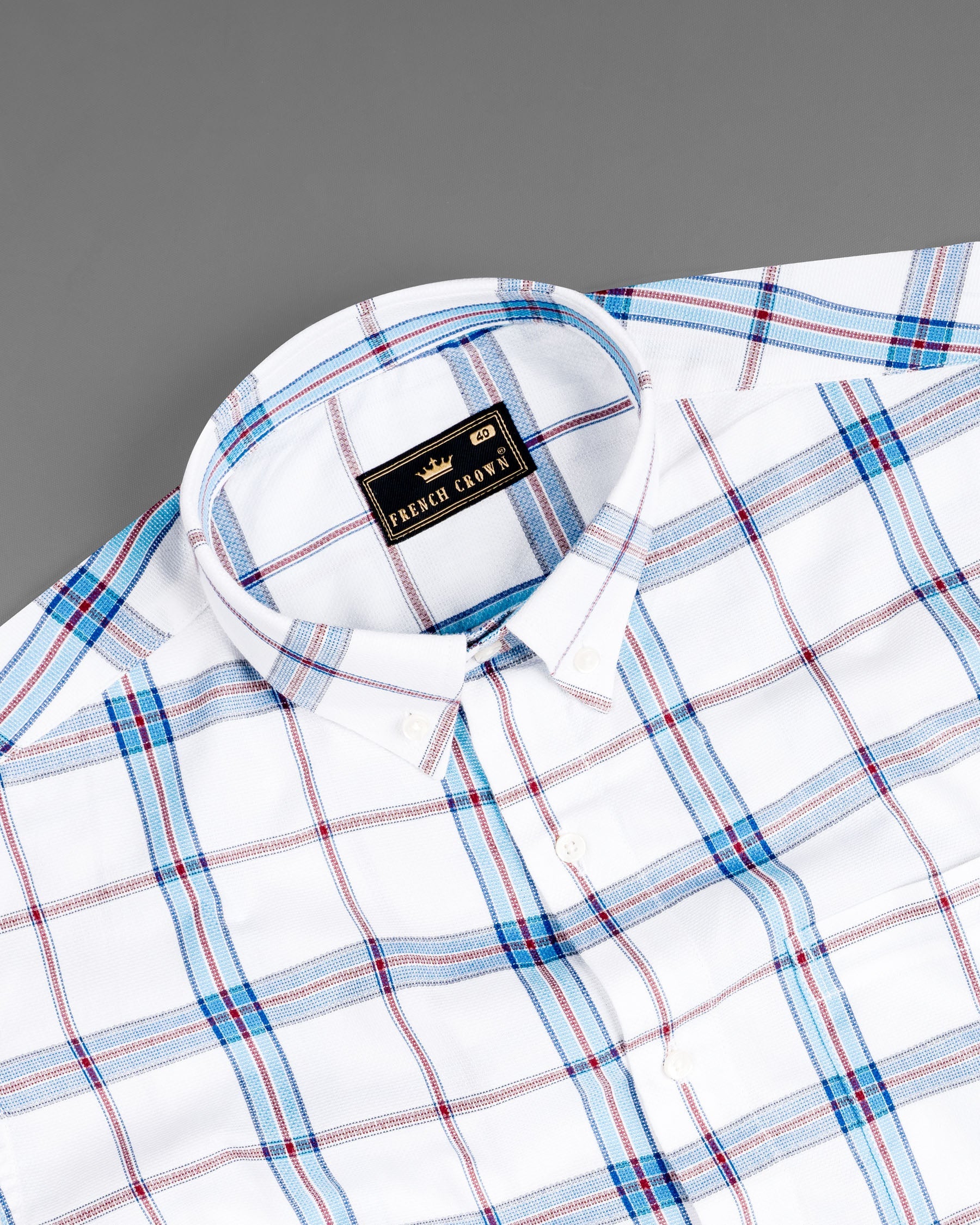 Bright White and Pale Aqua Plaid Dobby Textured Premium Giza Cotton Shirt 6885-BD-38,6885-BD-38,6885-BD-39,6885-BD-39,6885-BD-40,6885-BD-40,6885-BD-42,6885-BD-42,6885-BD-44,6885-BD-44,6885-BD-46,6885-BD-46,6885-BD-48,6885-BD-48,6885-BD-50,6885-BD-50,6885-BD-52,6885-BD-52