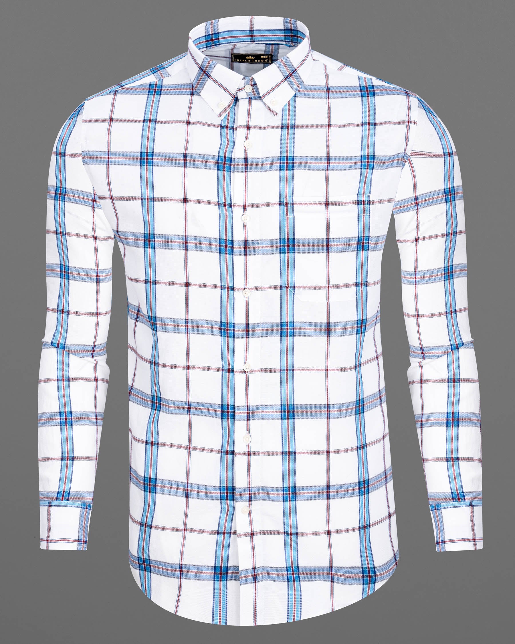 Bright White and Pale Aqua Plaid Dobby Textured Premium Giza Cotton Shirt 6885-BD-38,6885-BD-38,6885-BD-39,6885-BD-39,6885-BD-40,6885-BD-40,6885-BD-42,6885-BD-42,6885-BD-44,6885-BD-44,6885-BD-46,6885-BD-46,6885-BD-48,6885-BD-48,6885-BD-50,6885-BD-50,6885-BD-52,6885-BD-52