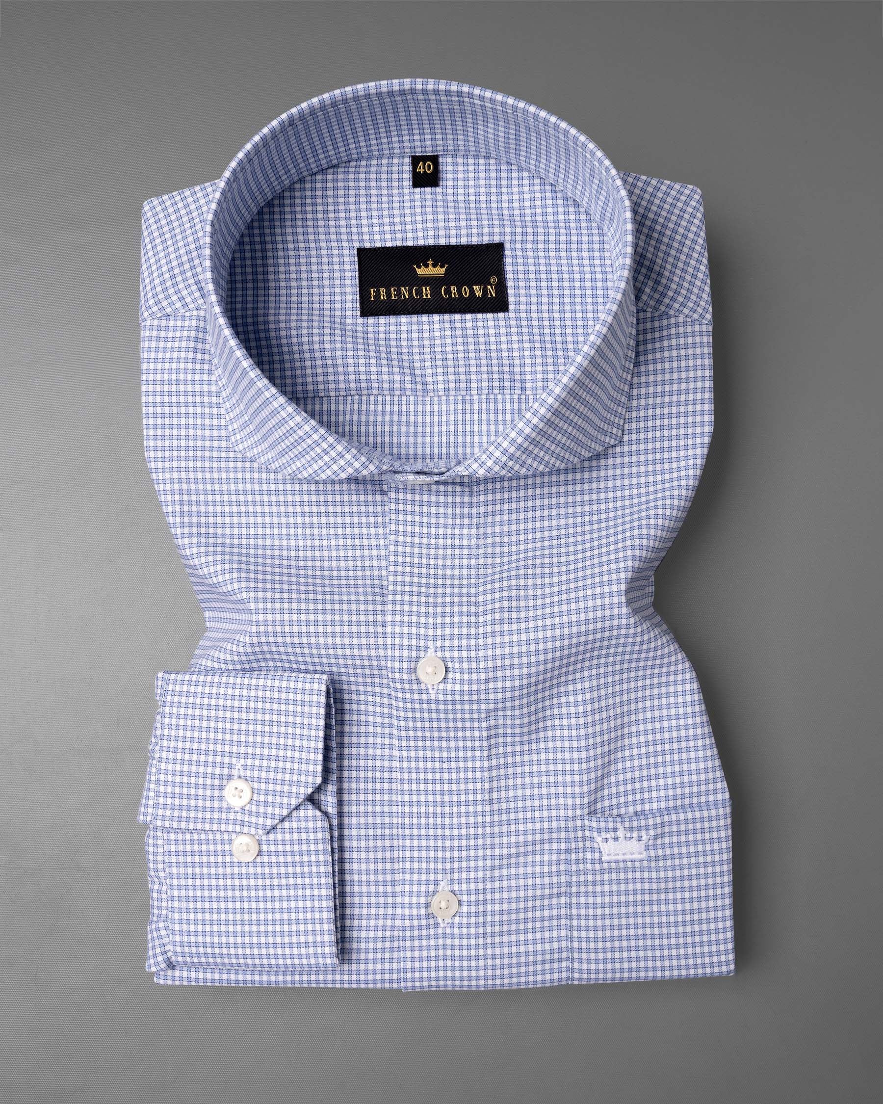 White and Wistful Blue Checkered Premium Cotton Shirt 6901-CA-38,6901-CA-38,6901-CA-39,6901-CA-39,6901-CA-40,6901-CA-40,6901-CA-42,6901-CA-42,6901-CA-44,6901-CA-44,6901-CA-46,6901-CA-46,6901-CA-48,6901-CA-48,6901-CA-50,6901-CA-50,6901-CA-52,6901-CA-52