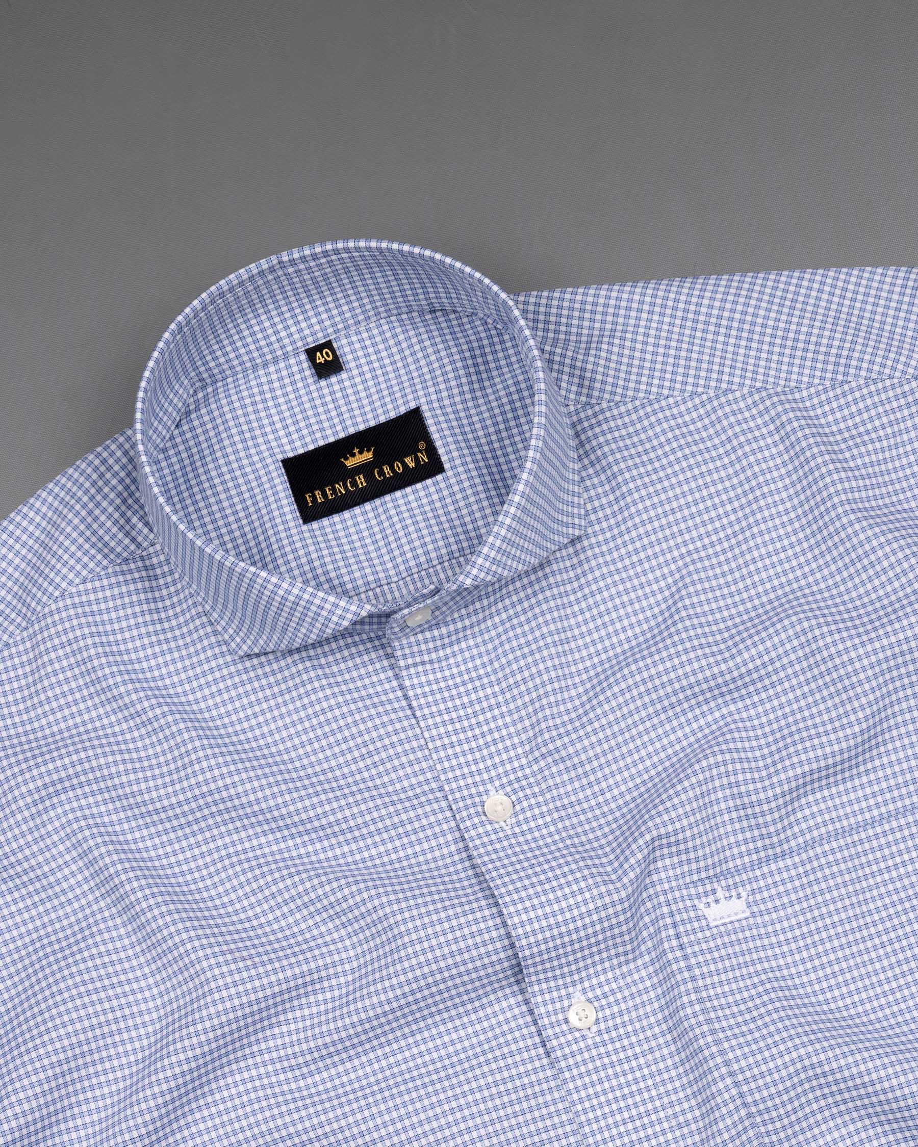 White and Wistful Blue Checkered Premium Cotton Shirt 6901-CA-38,6901-CA-38,6901-CA-39,6901-CA-39,6901-CA-40,6901-CA-40,6901-CA-42,6901-CA-42,6901-CA-44,6901-CA-44,6901-CA-46,6901-CA-46,6901-CA-48,6901-CA-48,6901-CA-50,6901-CA-50,6901-CA-52,6901-CA-52