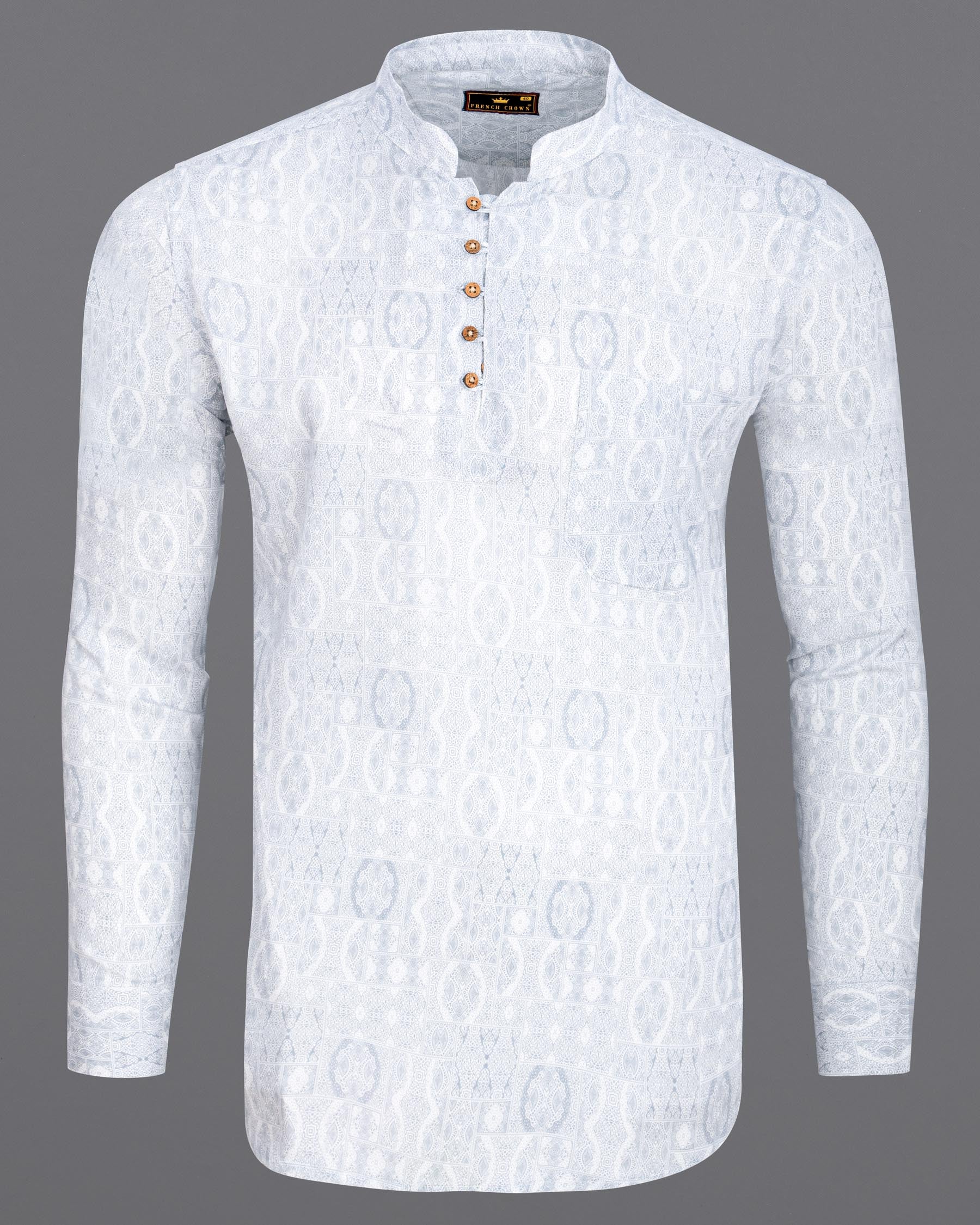 Mischka Grey Ancient Printed Premium Cotton Kurta Shirt 6907-KS-38,6907-KS-38,6907-KS-39,6907-KS-39,6907-KS-40,6907-KS-40,6907-KS-42,6907-KS-42,6907-KS-44,6907-KS-44,6907-KS-46,6907-KS-46,6907-KS-48,6907-KS-48,6907-KS-50,6907-KS-50,6907-KS-52,6907-KS-52