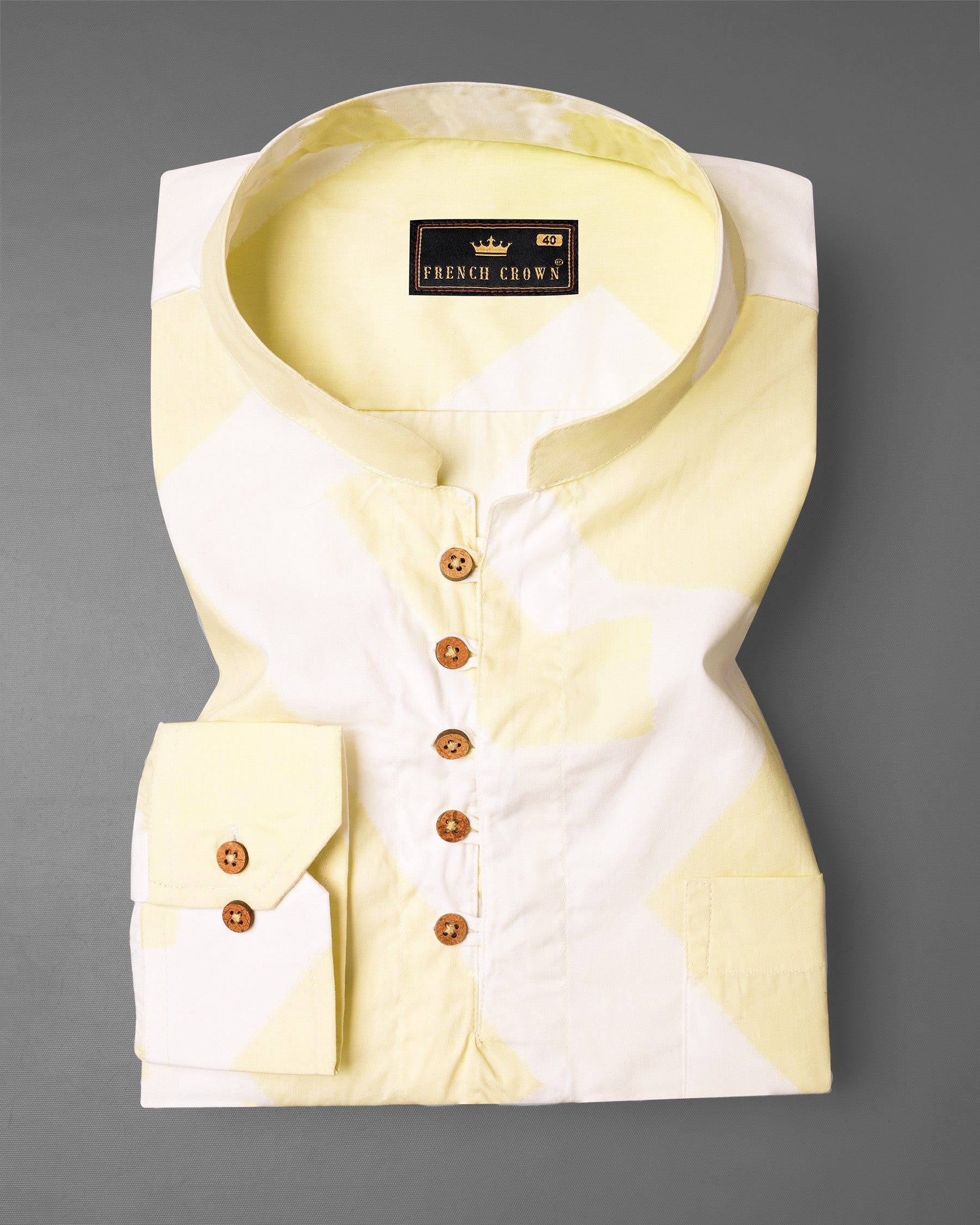 Colonial yellow and White abstract print Twill Premium Cotton Kurta Shirt 6919-KS-38,6919-KS-38,6919-KS-39,6919-KS-39,6919-KS-40,6919-KS-40,6919-KS-42,6919-KS-42,6919-KS-44,6919-KS-44,6919-KS-46,6919-KS-46,6919-KS-48,6919-KS-48,6919-KS-50,6919-KS-50,6919-KS-52,6919-KS-52