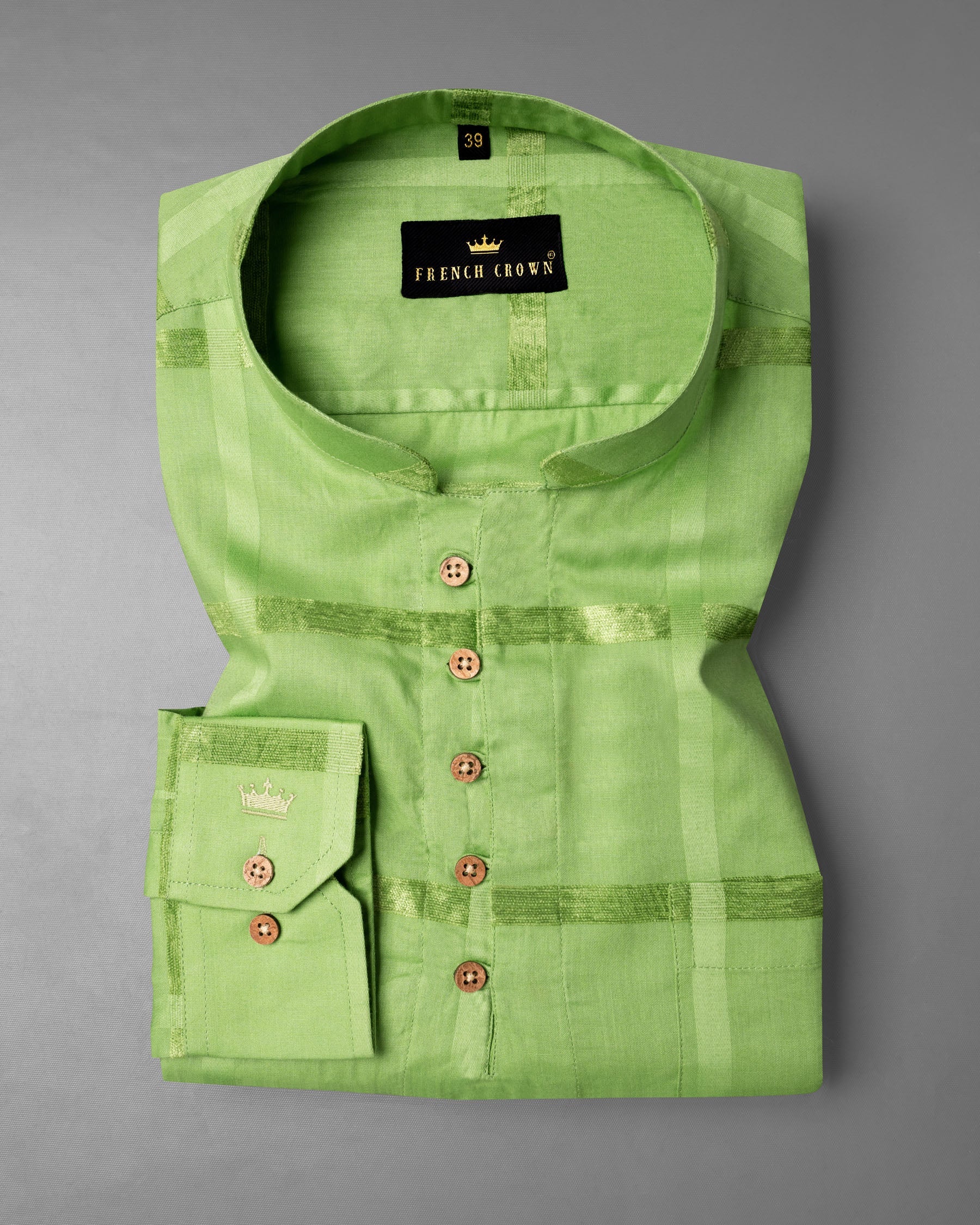 Asparagus Green Velvet Windowpane Dobby Textured Premium Giza Cotton Kurta Shirt 6922-KS-38,6922-KS-38,6922-KS-39,6922-KS-39,6922-KS-40,6922-KS-40,6922-KS-42,6922-KS-42,6922-KS-44,6922-KS-44,6922-KS-46,6922-KS-46,6922-KS-48,6922-KS-48,6922-KS-50,6922-KS-50,6922-KS-52,6922-KS-52