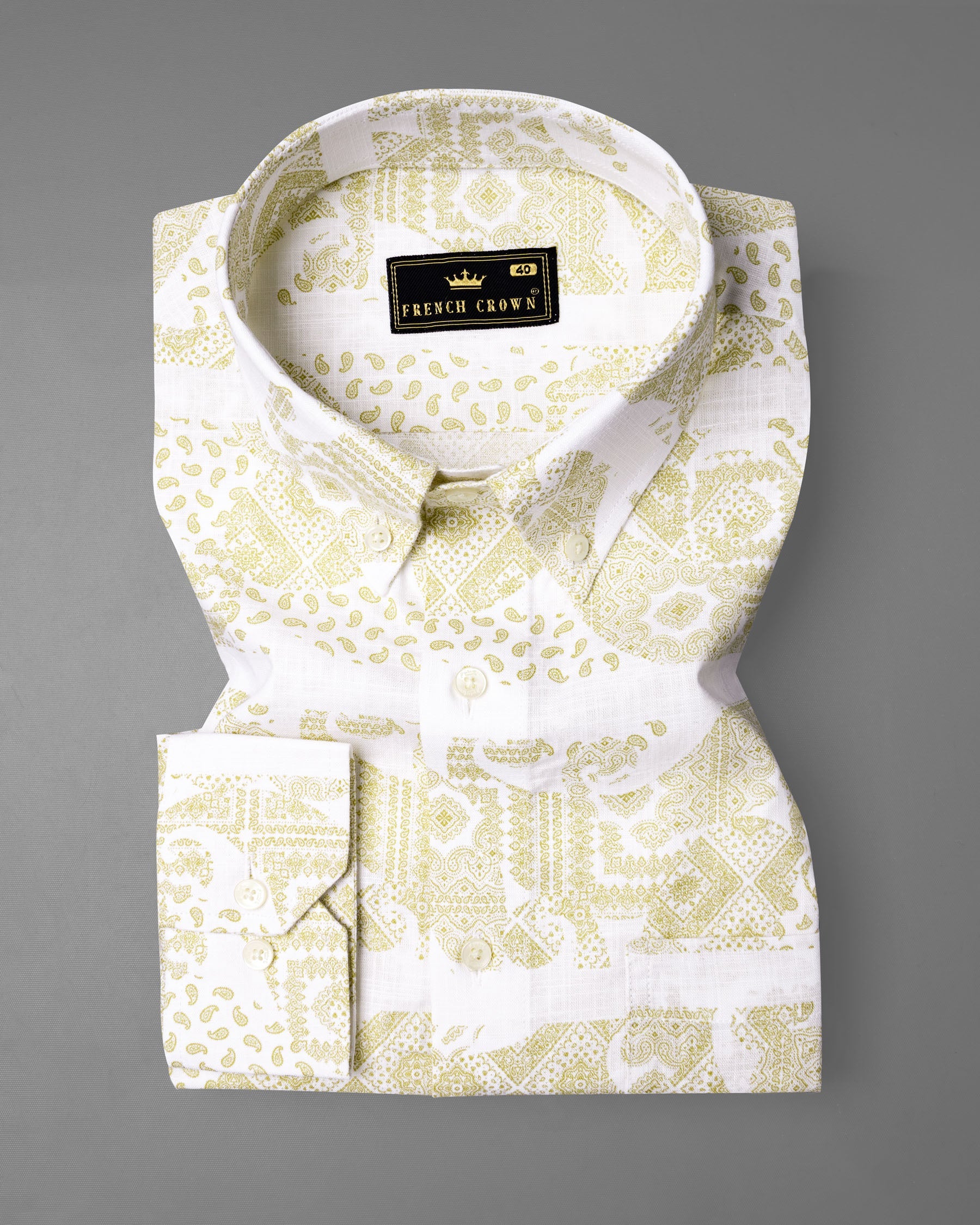 Bright White with Ancient art In spired Print Luxurious Linen Shirt 6948-BD-38,6948-BD-H-38,6948-BD-39,6948-BD-H-39,6948-BD-40,6948-BD-H-40,6948-BD-42,6948-BD-H-42,6948-BD-44,6948-BD-H-44,6948-BD-46,6948-BD-H-46,6948-BD-48,6948-BD-H-48,6948-BD-50,6948-BD-H-50,6948-BD-52,6948-BD-H-52