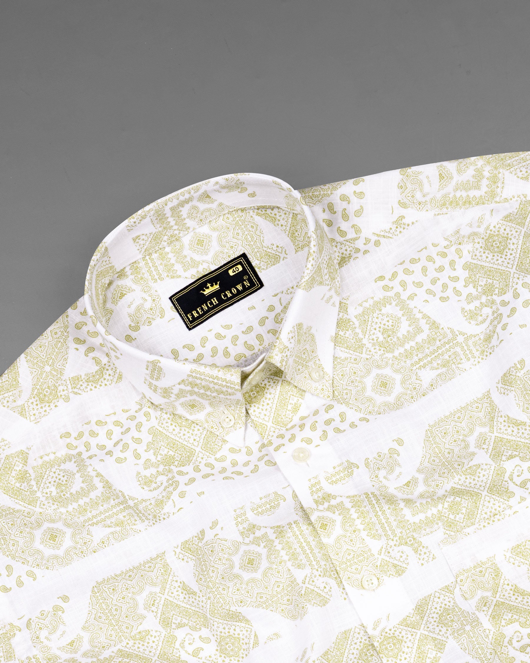 Bright White with Ancient art In spired Print Luxurious Linen Shirt 6948-BD-38,6948-BD-H-38,6948-BD-39,6948-BD-H-39,6948-BD-40,6948-BD-H-40,6948-BD-42,6948-BD-H-42,6948-BD-44,6948-BD-H-44,6948-BD-46,6948-BD-H-46,6948-BD-48,6948-BD-H-48,6948-BD-50,6948-BD-H-50,6948-BD-52,6948-BD-H-52