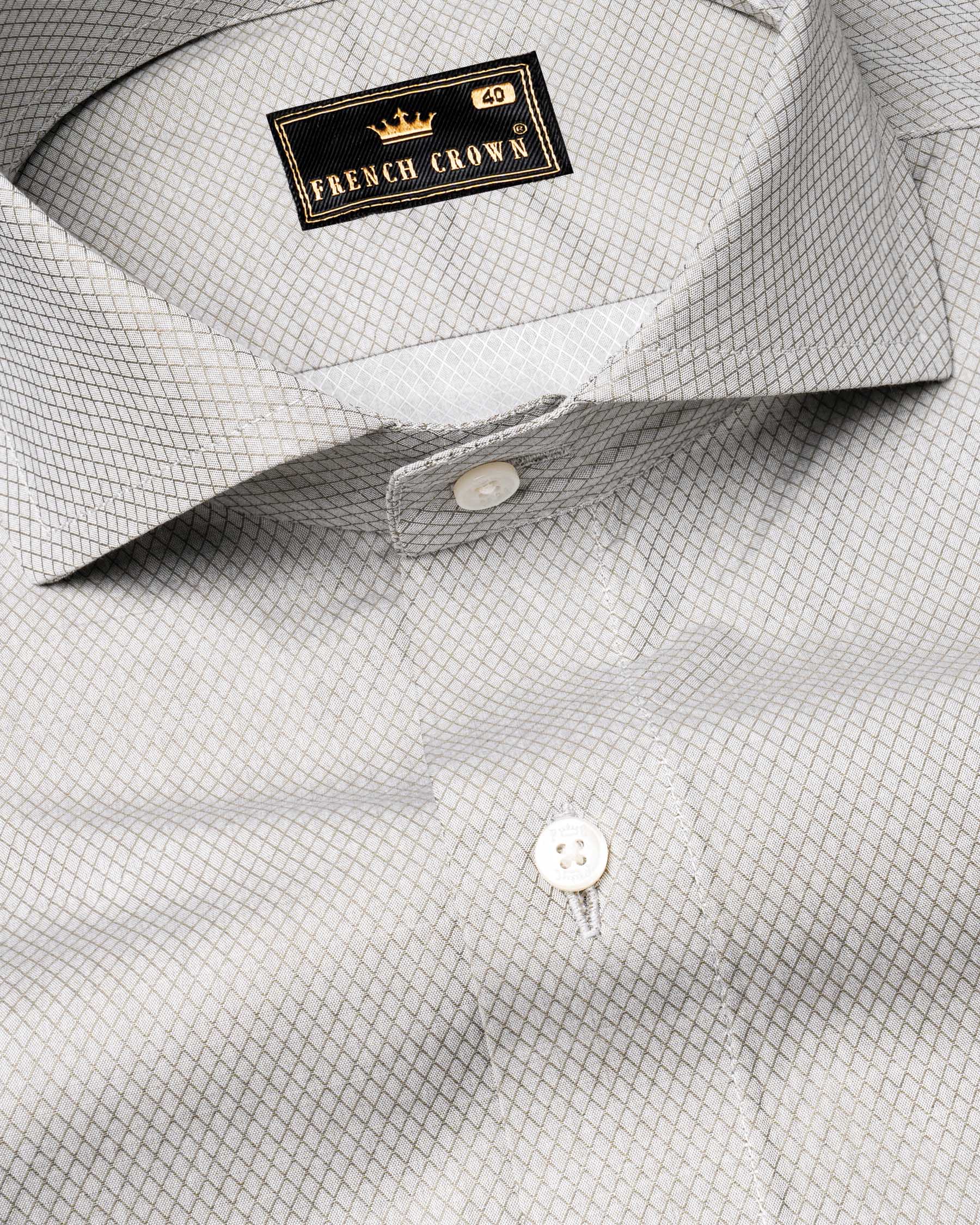 Timberwolf and Sandrift Geometrical Patterned Dobby Textured Premium Giza Cotton Shirt 6975-CA-38,6975-CA-38,6975-CA-39,6975-CA-39,6975-CA-40,6975-CA-40,6975-CA-42,6975-CA-42,6975-CA-44,6975-CA-44,6975-CA-46,6975-CA-46,6975-CA-48,6975-CA-48,6975-CA-50,6975-CA-50,6975-CA-52,6975-CA-52