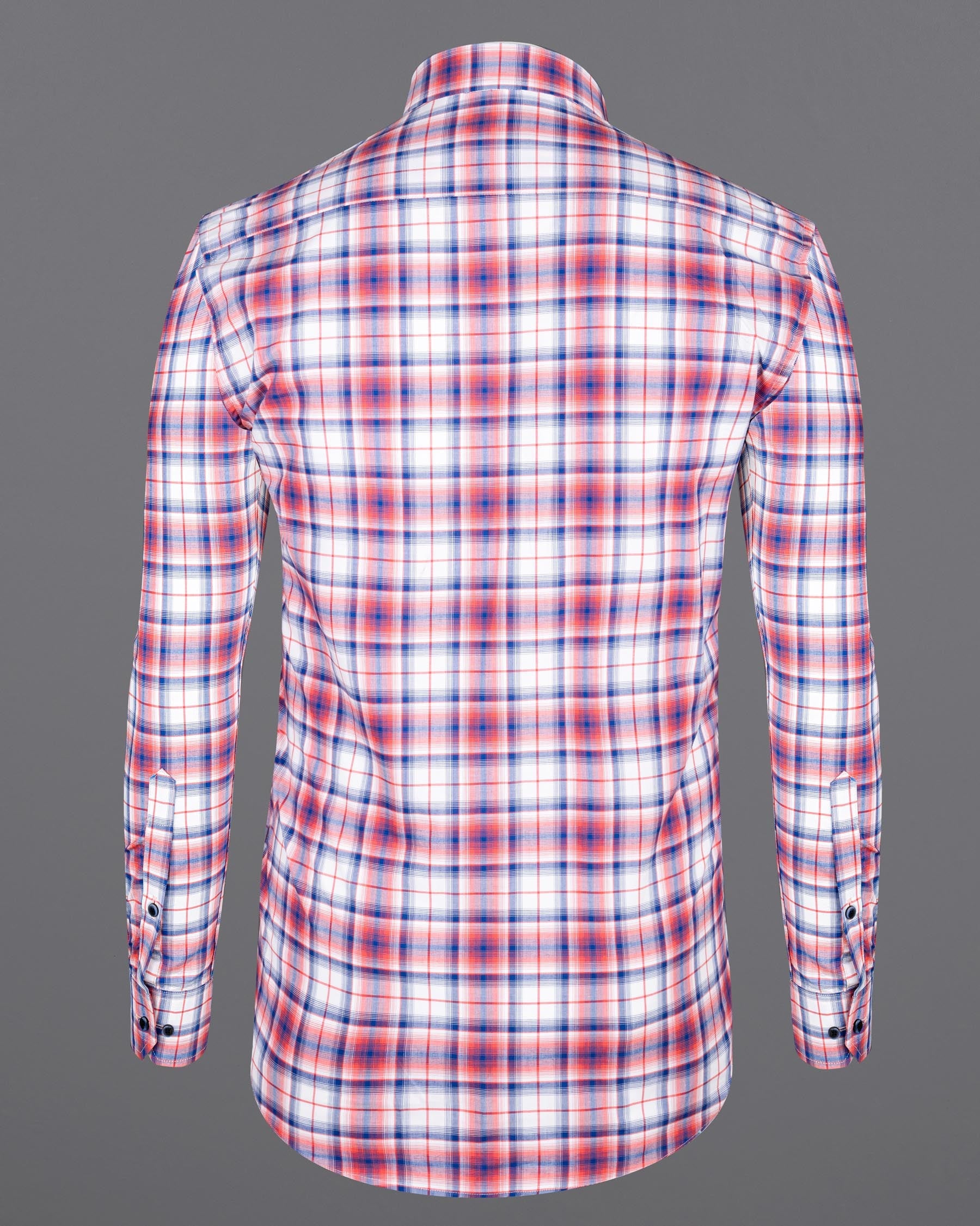 Salmon Red with San Marino Blue Plaid Premium Cotton Shirt 7007-BLE-38,7007-BLE-38,7007-BLE-39,7007-BLE-39,7007-BLE-40,7007-BLE-40,7007-BLE-42,7007-BLE-42,7007-BLE-44,7007-BLE-44,7007-BLE-46,7007-BLE-46,7007-BLE-48,7007-BLE-48,7007-BLE-50,7007-BLE-50,7007-BLE-52,7007-BLE-52