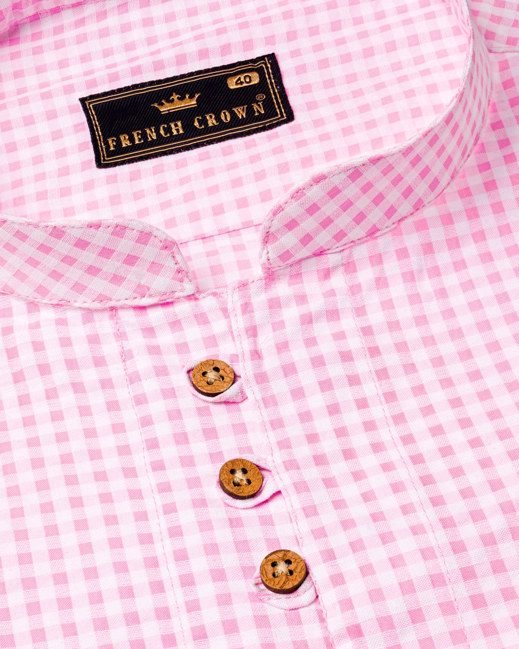 Carnation Pink Checked Seersucker Giza Cotton Kurta Shirt 7009-KS-38,7009-KS-38,7009-KS-39,7009-KS-39,7009-KS-40,7009-KS-40,7009-KS-42,7009-KS-42,7009-KS-44,7009-KS-44,7009-KS-46,7009-KS-46,7009-KS-48,7009-KS-48,7009-KS-50,7009-KS-50,7009-KS-52,7009-KS-52