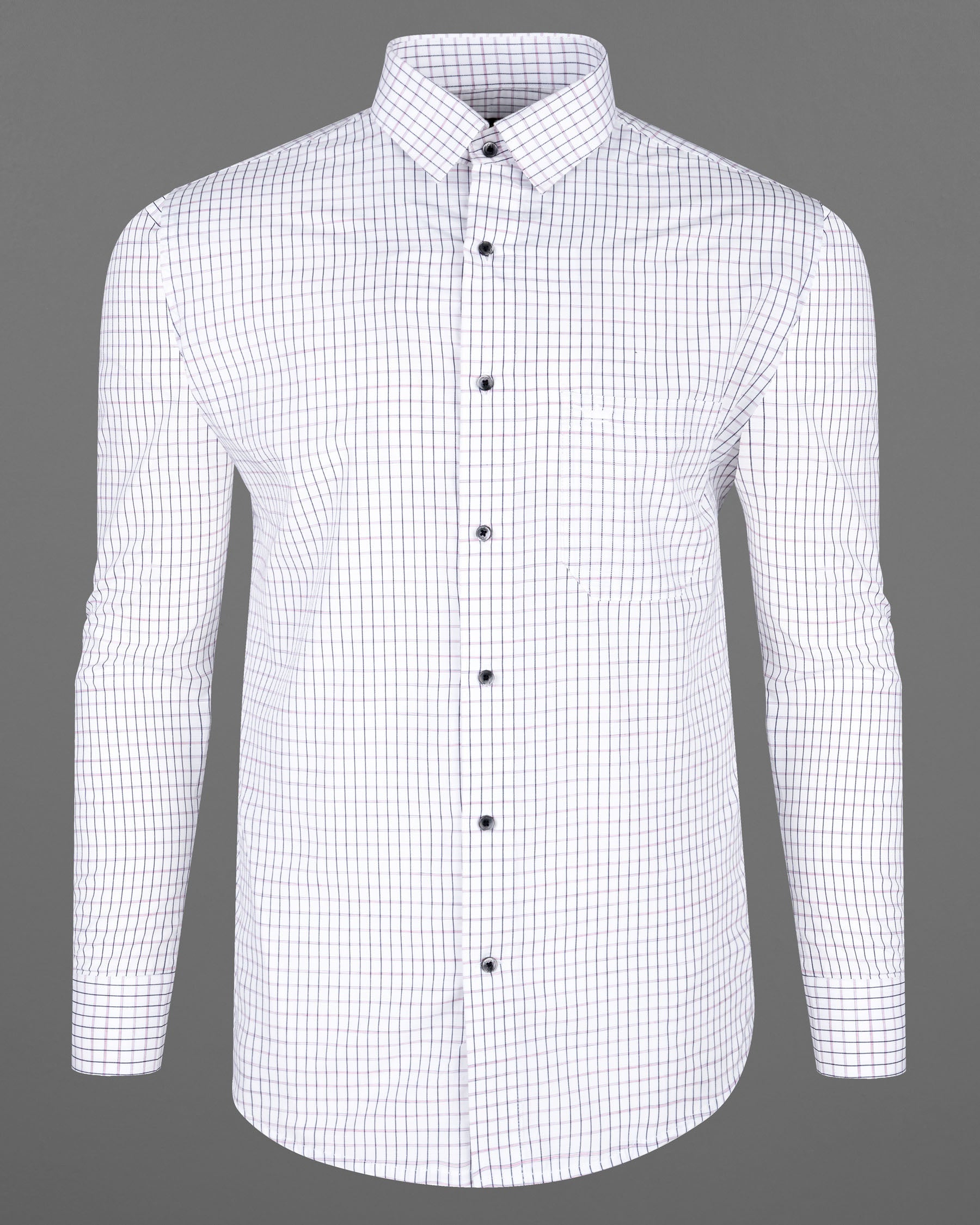 Bright White Checkered Premium Cotton Shirt 7048-BLK-38, 7048-BLK-H-38, 7048-BLK-39, 7048-BLK-H-39, 7048-BLK-40, 7048-BLK-H-40, 7048-BLK-42, 7048-BLK-H-42, 7048-BLK-44, 7048-BLK-H-44, 7048-BLK-46, 7048-BLK-H-46, 7048-BLK-48, 7048-BLK-H-48, 7048-BLK-50, 7048-BLK-H-50, 7048-BLK-52, 7048-BLK-H-52