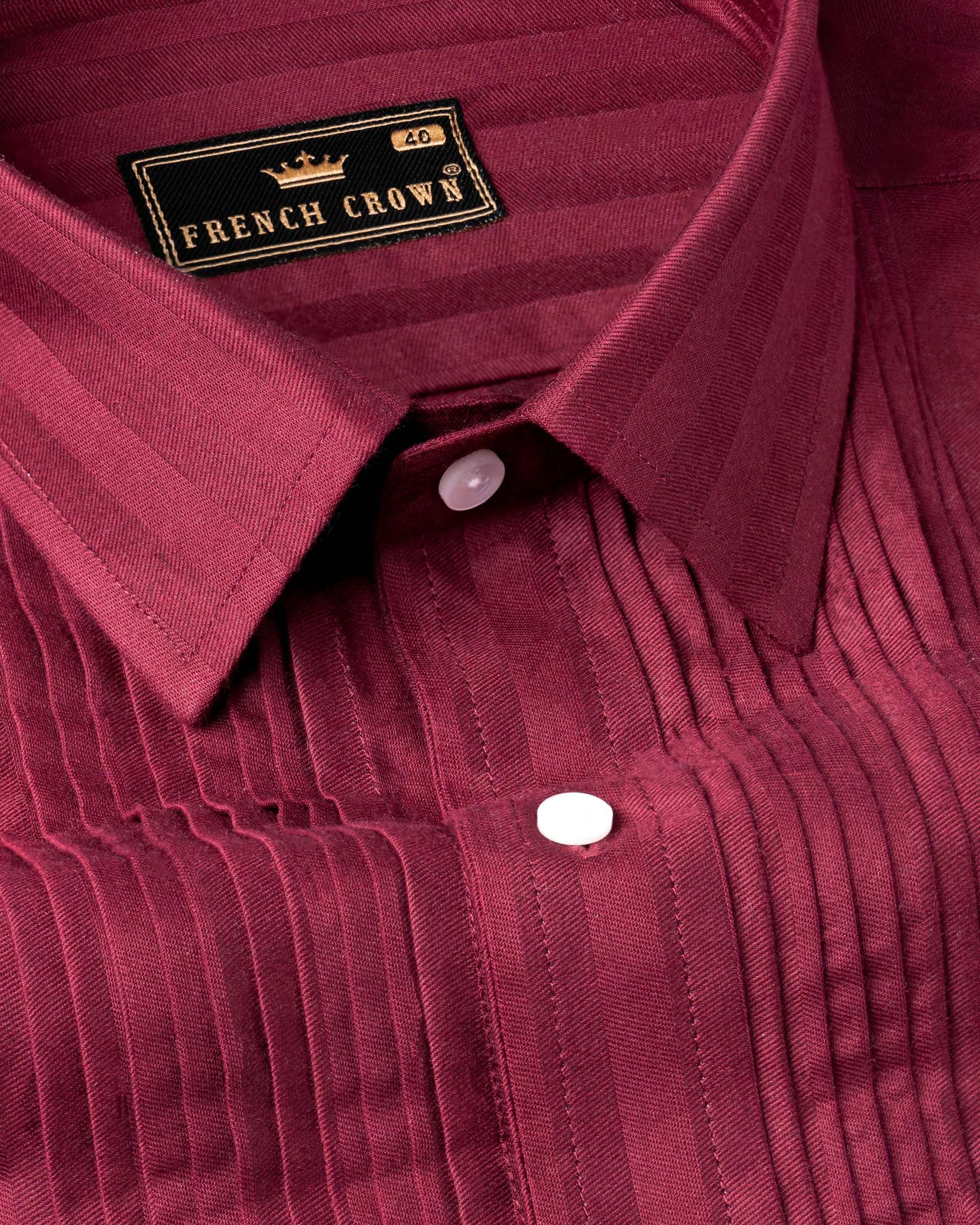 Shiraz Red Snake Pleated  Dobby Textured Premium Giza Cotton Tuxedo Shirt 7076-TXD-38,7076-TXD-38,7076-TXD-39,7076-TXD-39,7076-TXD-40,7076-TXD-40,7076-TXD-42,7076-TXD-42,7076-TXD-44,7076-TXD-44,7076-TXD-46,7076-TXD-46,7076-TXD-48,7076-TXD-48,7076-TXD-50,7076-TXD-50,7076-TXD-52,7076-TXD-52