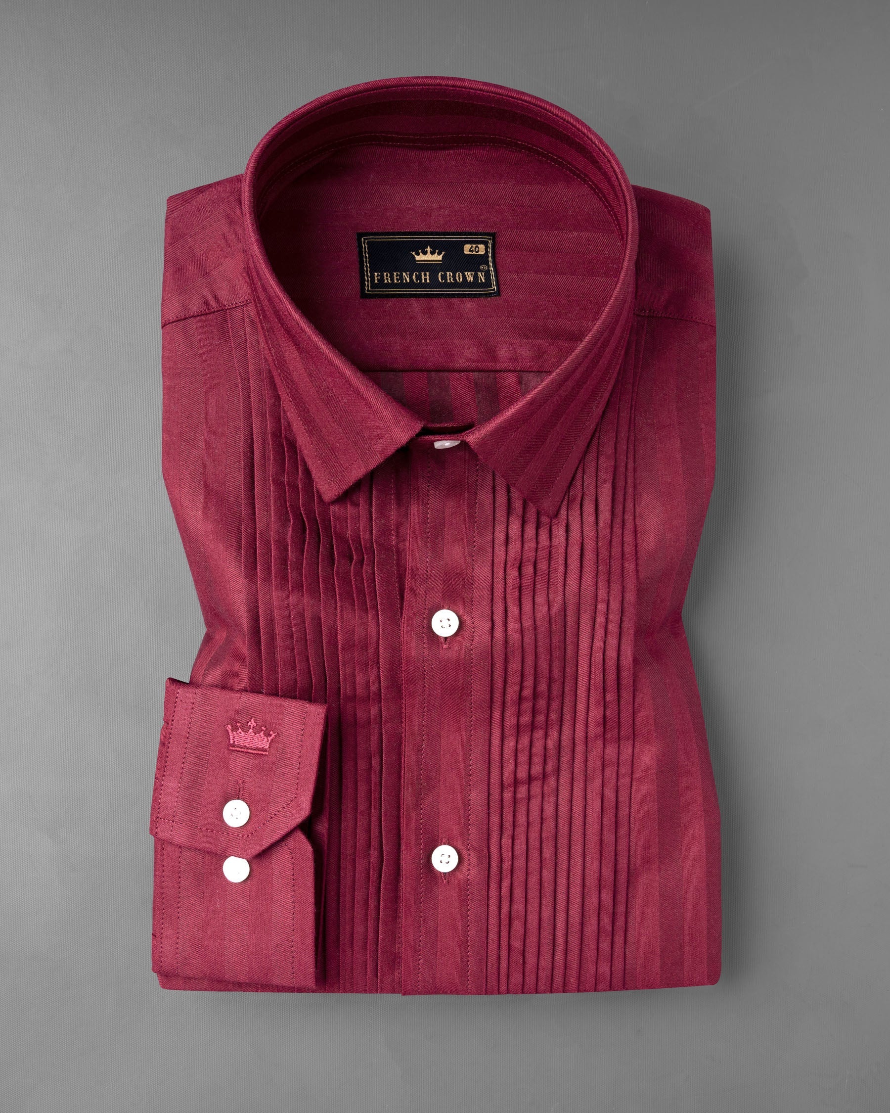 Shiraz Red Snake Pleated  Dobby Textured Premium Giza Cotton Tuxedo Shirt 7076-TXD-38,7076-TXD-38,7076-TXD-39,7076-TXD-39,7076-TXD-40,7076-TXD-40,7076-TXD-42,7076-TXD-42,7076-TXD-44,7076-TXD-44,7076-TXD-46,7076-TXD-46,7076-TXD-48,7076-TXD-48,7076-TXD-50,7076-TXD-50,7076-TXD-52,7076-TXD-52