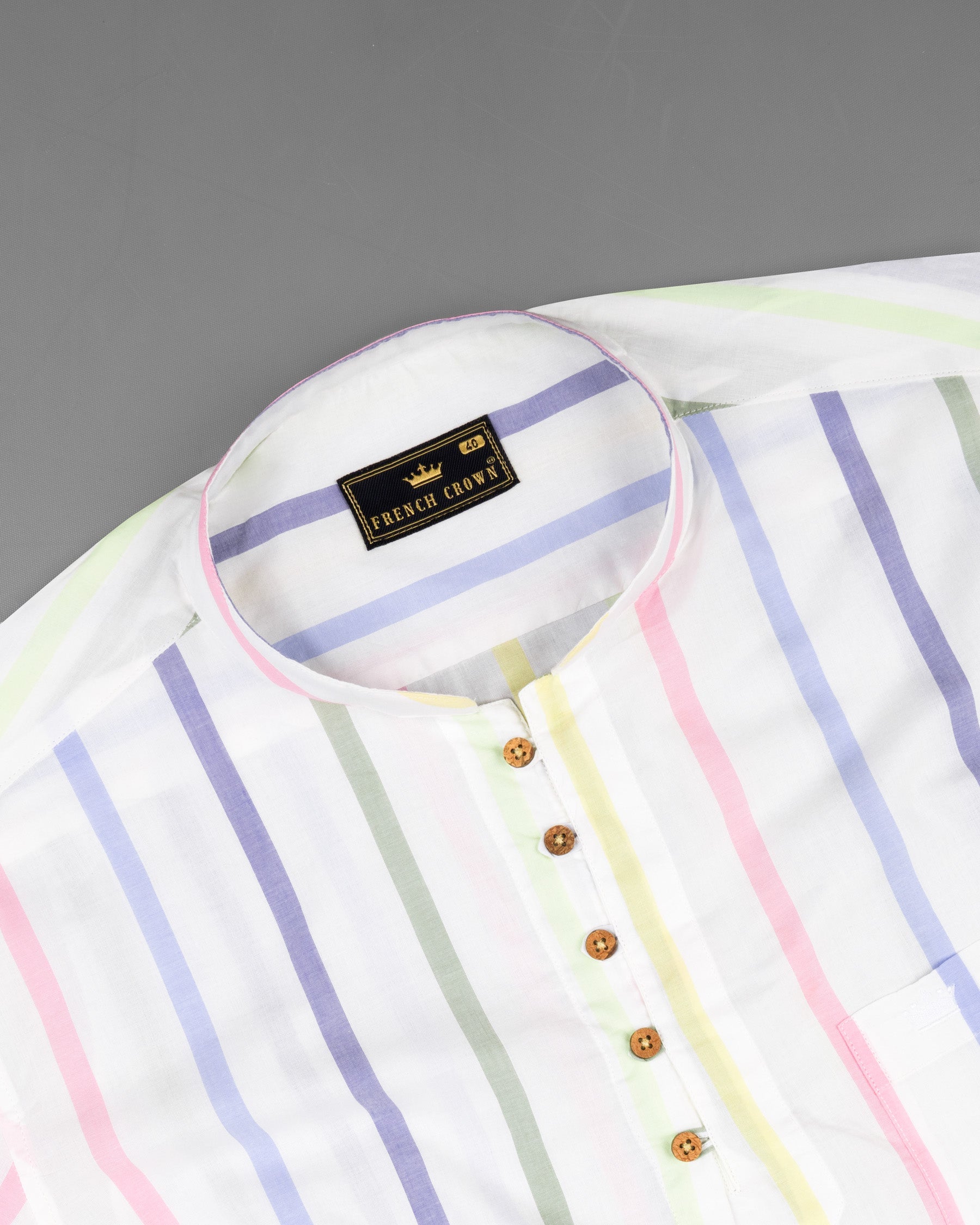 Bright White Multicolour Striped Premium Cotton Kurta Shirts 7079-KS-38,7079-KS-38,7079-KS-39,7079-KS-39,7079-KS-40,7079-KS-40,7079-KS-42,7079-KS-42,7079-KS-44,7079-KS-44,7079-KS-46,7079-KS-46,7079-KS-48,7079-KS-48,7079-KS-50,7079-KS-50,7079-KS-52,7079-KS-52