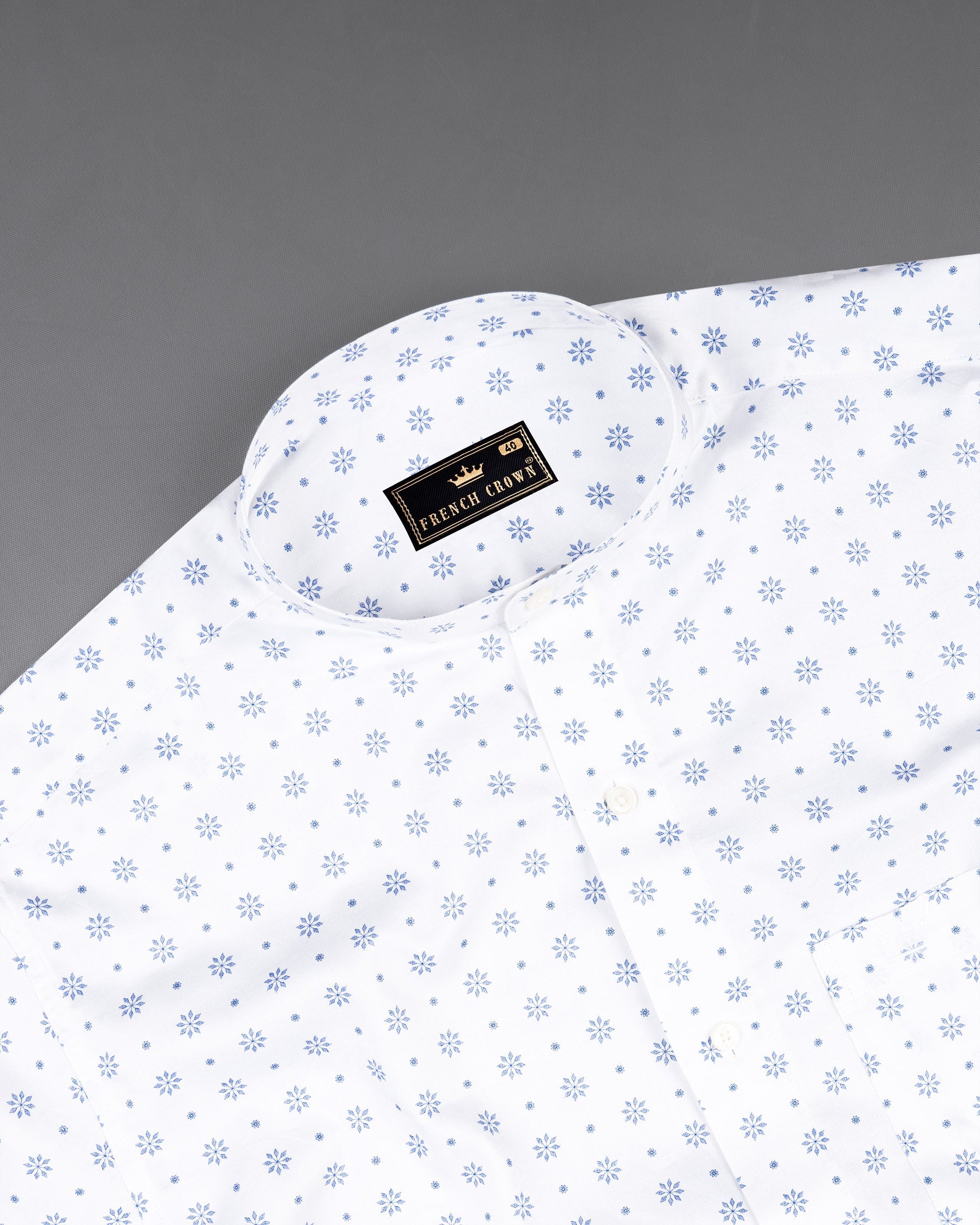 Bright White With Pale Cerulean Blue Floral Printed Premium Satin Shirt 7092-M-38,7092-M-38,7092-M-39,7092-M-39,7092-M-40,7092-M-40,7092-M-42,7092-M-42,7092-M-44,7092-M-44,7092-M-46,7092-M-46,7092-M-48,7092-M-48,7092-M-50,7092-M-50,7092-M-52,7092-M-52