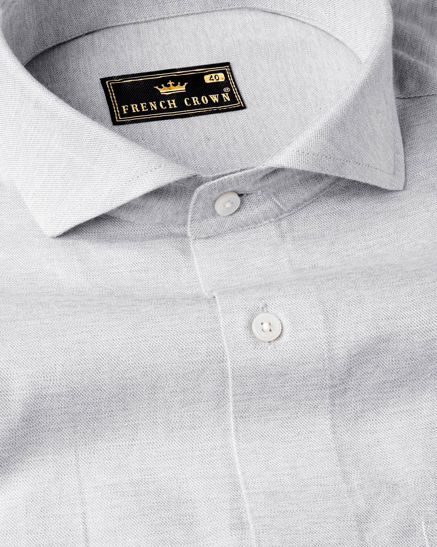 Gainsboro Gray Twill Shirt 7110-CA-38,7110-CA-38,7110-CA-39,7110-CA-39,7110-CA-40,7110-CA-40,7110-CA-42,7110-CA-42,7110-CA-44,7110-CA-44,7110-CA-46,7110-CA-46,7110-CA-48,7110-CA-48,7110-CA-50,7110-CA-50,7110-CA-52,7110-CA-52