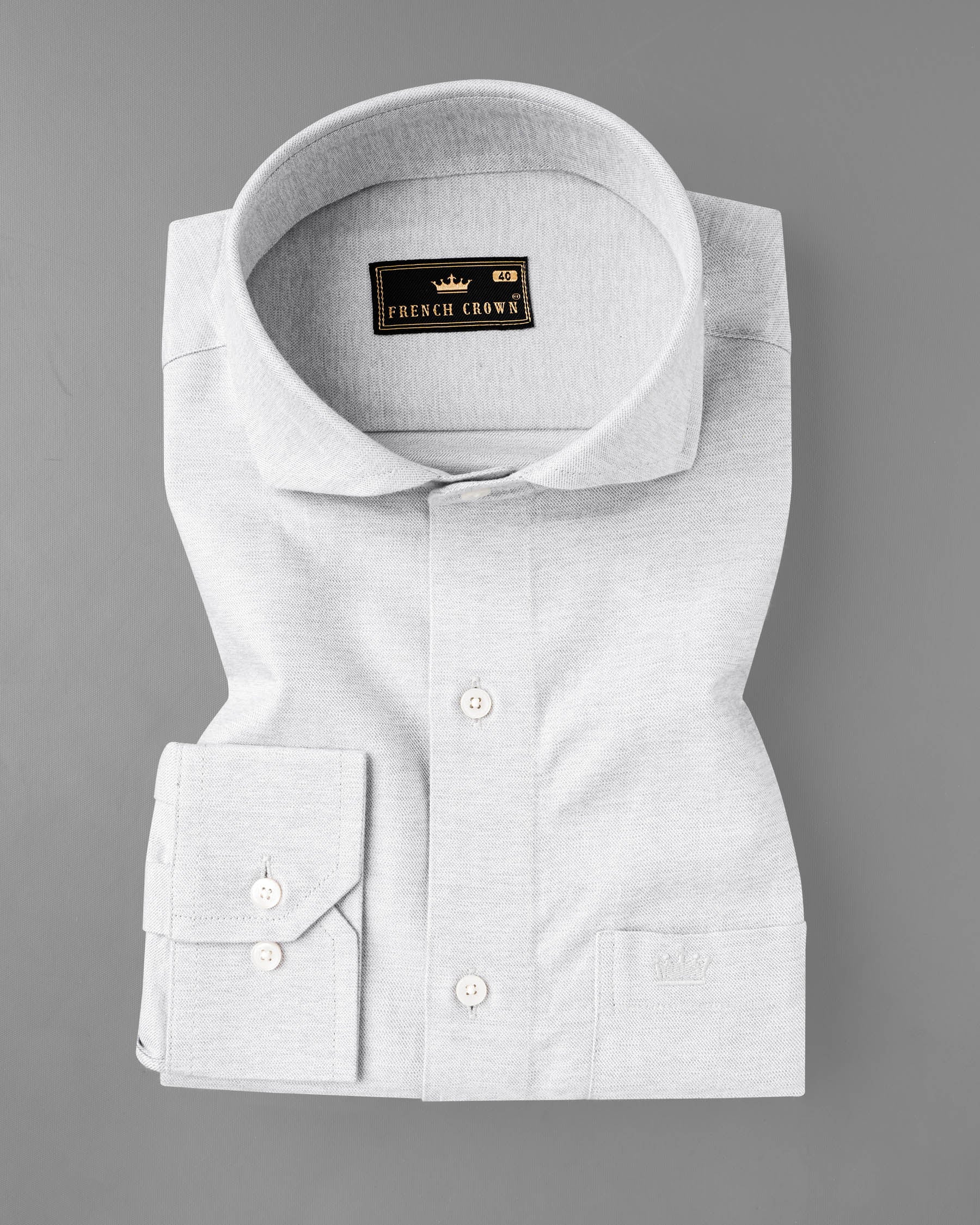 Gainsboro Gray Twill Shirt 7110-CA-38,7110-CA-38,7110-CA-39,7110-CA-39,7110-CA-40,7110-CA-40,7110-CA-42,7110-CA-42,7110-CA-44,7110-CA-44,7110-CA-46,7110-CA-46,7110-CA-48,7110-CA-48,7110-CA-50,7110-CA-50,7110-CA-52,7110-CA-52