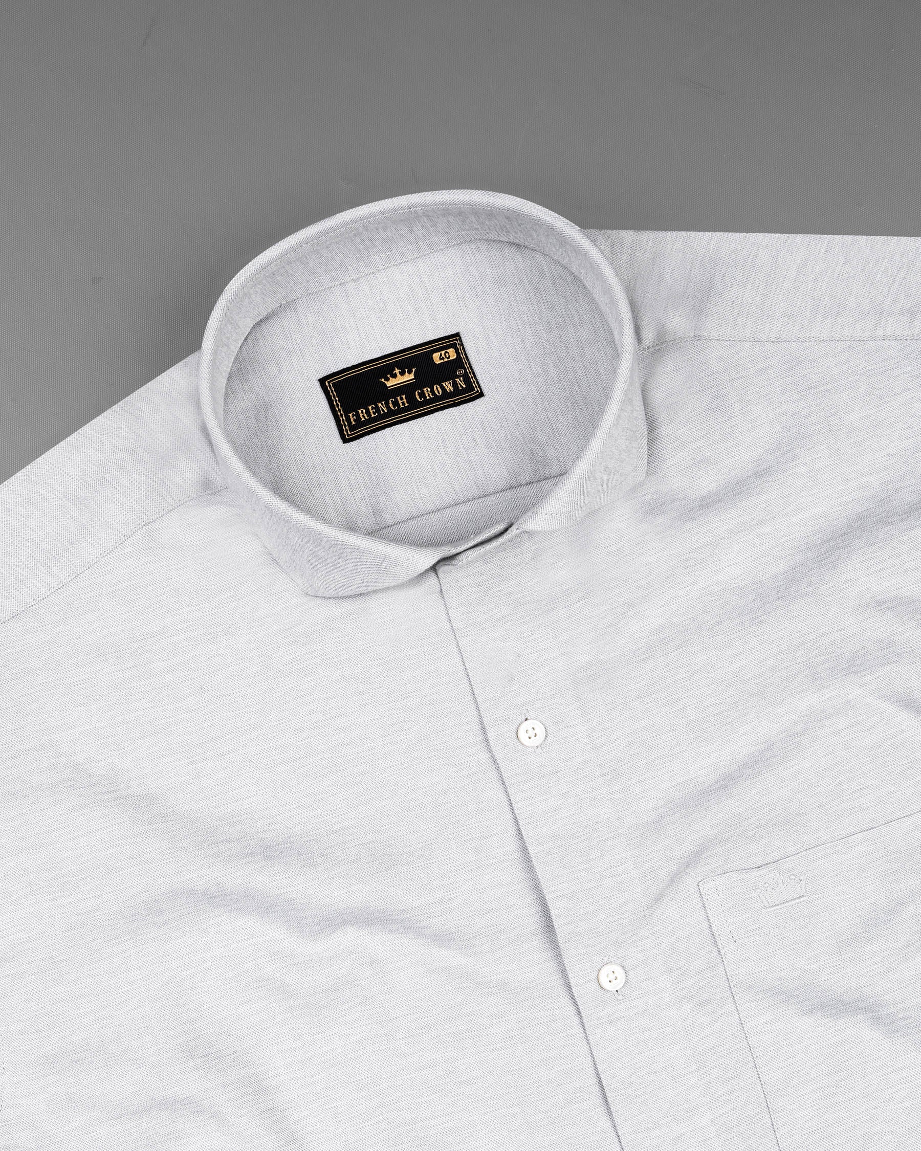 Gainsboro Gray Twill Shirt 7110-CA-38,7110-CA-38,7110-CA-39,7110-CA-39,7110-CA-40,7110-CA-40,7110-CA-42,7110-CA-42,7110-CA-44,7110-CA-44,7110-CA-46,7110-CA-46,7110-CA-48,7110-CA-48,7110-CA-50,7110-CA-50,7110-CA-52,7110-CA-52