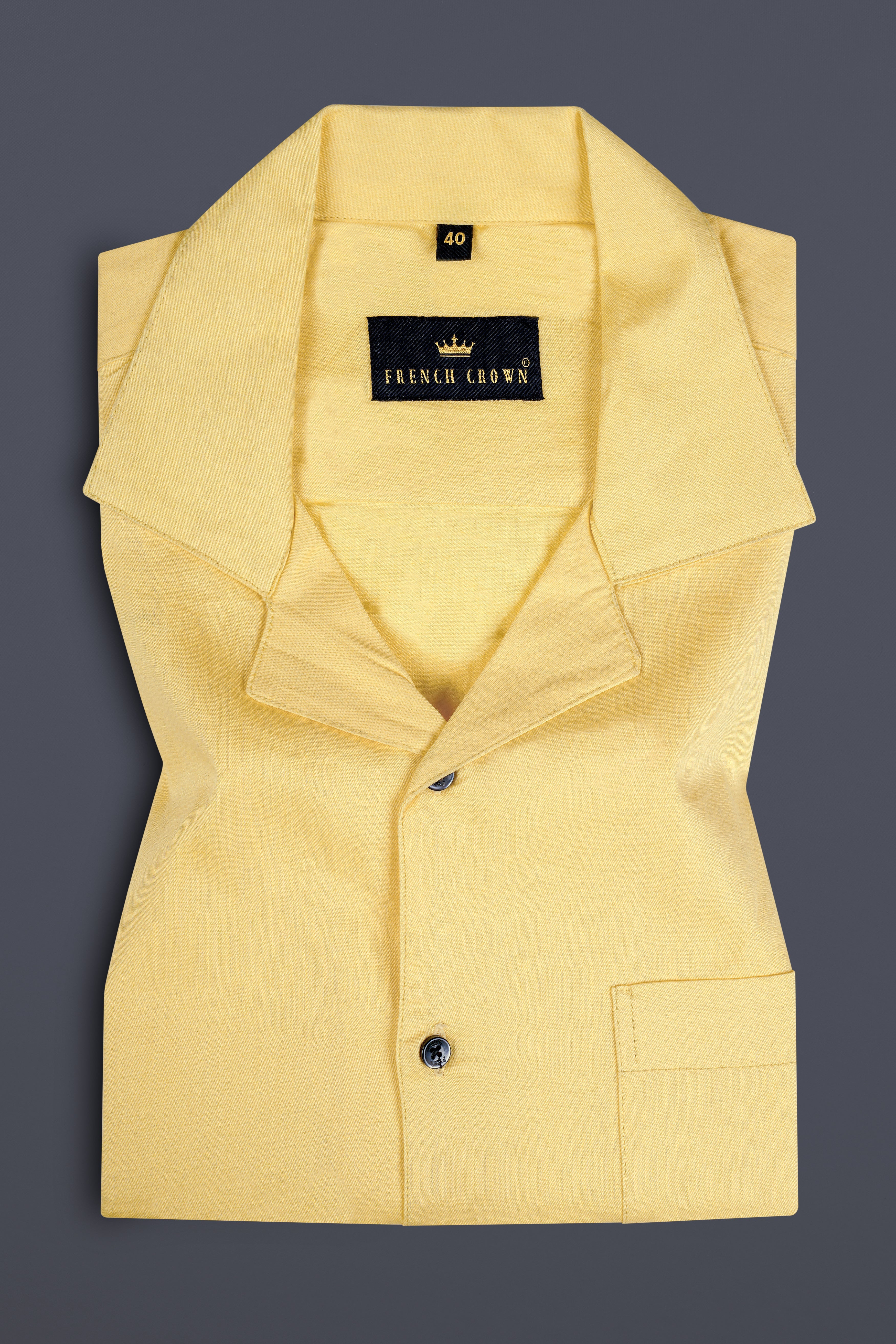 Salomine Yellow Royal Oxford Shirt