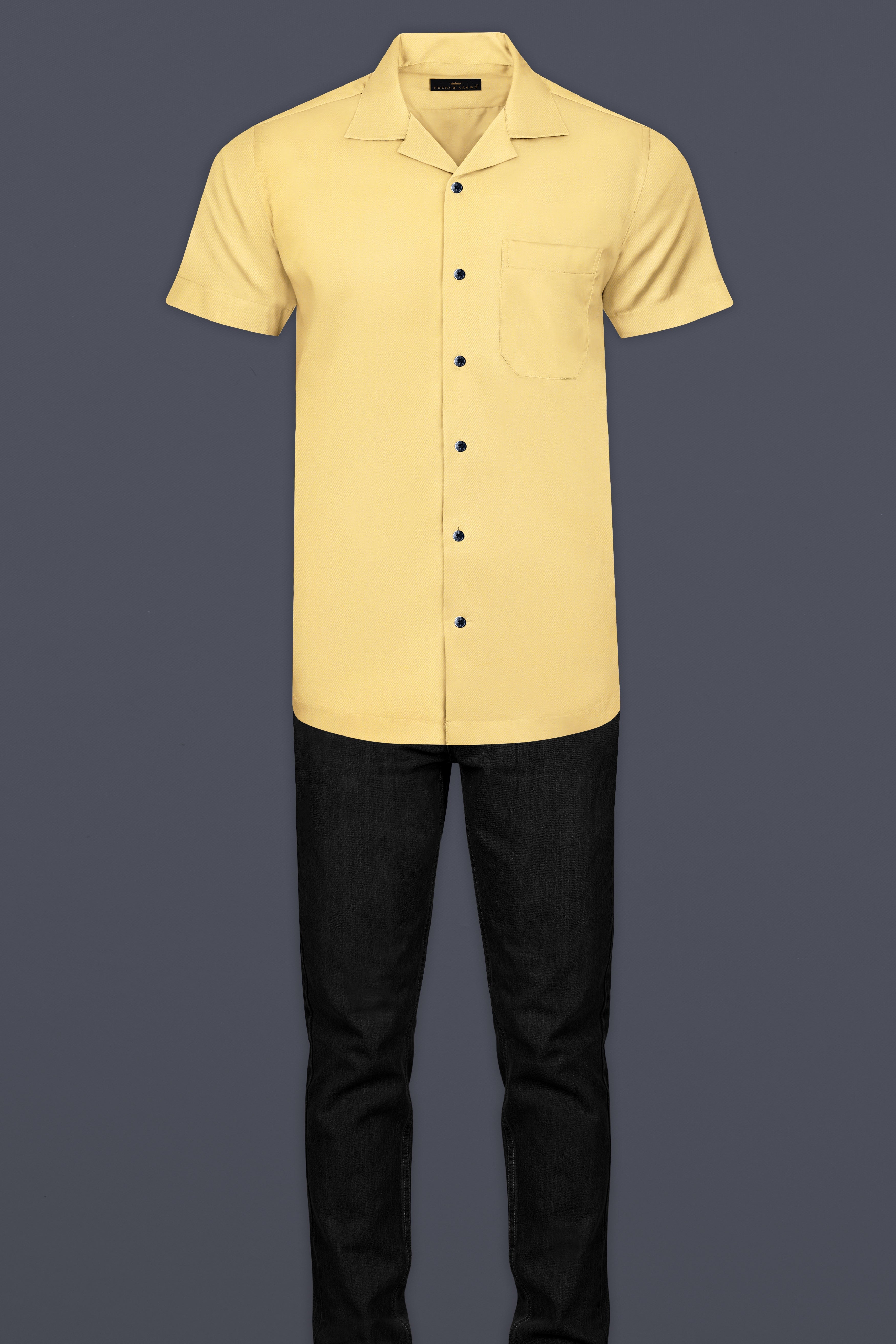 Salomine Yellow Royal Oxford Shirt