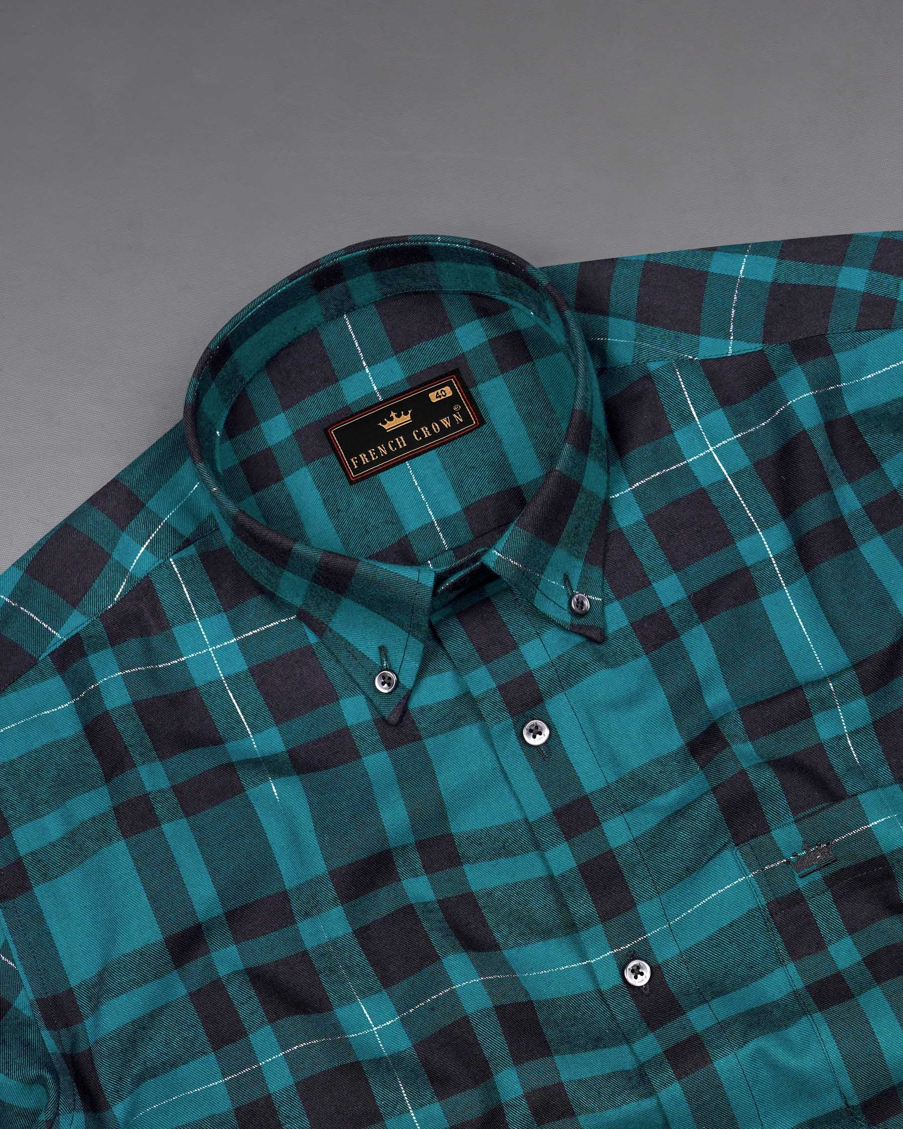 Deep Aqua and Cinder Plaid Flannel Shirt 7150-BD-BLK-38, 7150-BD-BLK-H-38, 7150-BD-BLK-39, 7150-BD-BLK-H-39, 7150-BD-BLK-40, 7150-BD-BLK-H-40, 7150-BD-BLK-42, 7150-BD-BLK-H-42, 7150-BD-BLK-44, 7150-BD-BLK-H-44, 7150-BD-BLK-46, 7150-BD-BLK-H-46, 7150-BD-BLK-48, 7150-BD-BLK-H-48, 7150-BD-BLK-50, 7150-BD-BLK-H-50, 7150-BD-BLK-52, 7150-BD-BLK-H-52