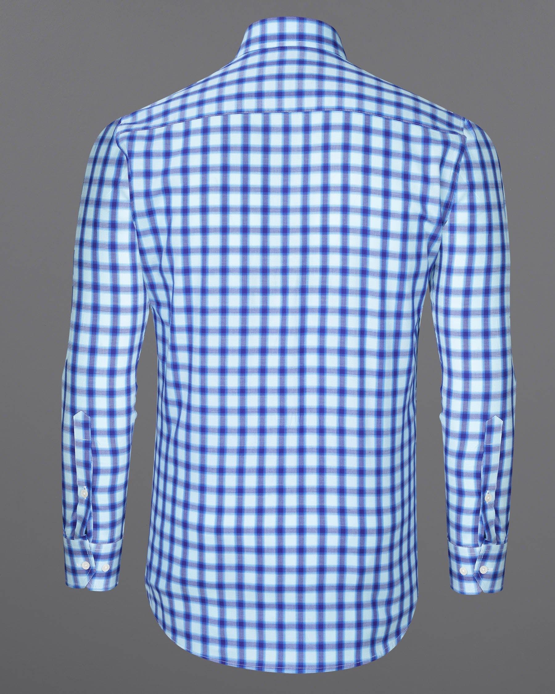 Jagged Ice and Cerulean Blue Checkered Dobby Textured Premium Giza Cotton Shirt 7151-CA-38,7151-CA-H-38,7151-CA-39,7151-CA-H-39,7151-CA-40,7151-CA-H-40,7151-CA-42,7151-CA-H-42,7151-CA-44,7151-CA-H-44,7151-CA-46,7151-CA-H-46,7151-CA-48,7151-CA-H-48,7151-CA-50,7151-CA-H-50,7151-CA-52,7151-CA-H-52