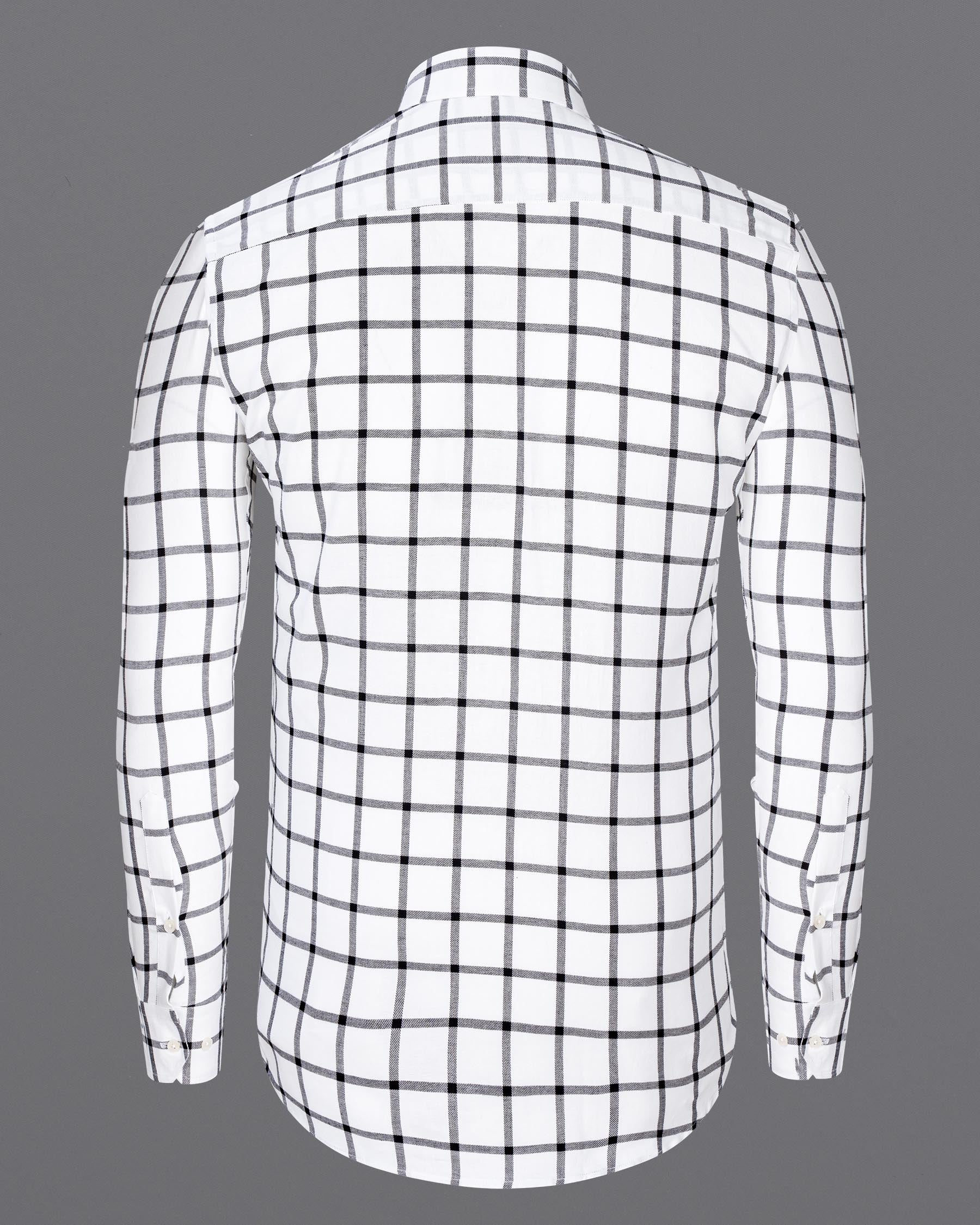 White and Black Windowpane Twill Premium Cotton Shirt 7154-CA-38,7154-CA-H-38,7154-CA-39,7154-CA-H-39,7154-CA-40,7154-CA-H-40,7154-CA-42,7154-CA-H-42,7154-CA-44,7154-CA-H-44,7154-CA-46,7154-CA-H-46,7154-CA-48,7154-CA-H-48,7154-CA-50,7154-CA-H-50,7154-CA-52,7154-CA-H-52