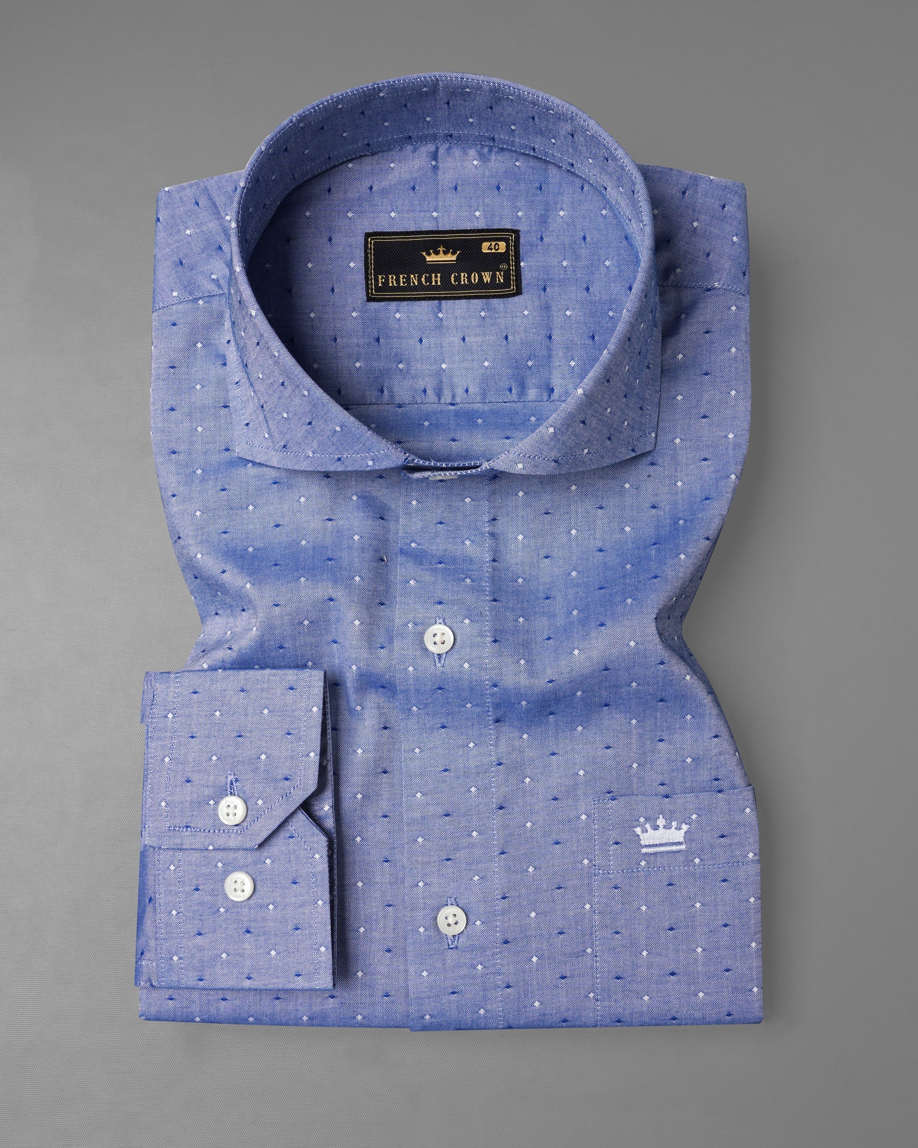 Dark Pastel and Chambray Blue Dobby Textured Premium GizaCotton Shirt 7155-CA-38,7155-CA-H-38,7155-CA-39,7155-CA-H-39,7155-CA-40,7155-CA-H-40,7155-CA-42,7155-CA-H-42,7155-CA-44,7155-CA-H-44,7155-CA-46,7155-CA-H-46,7155-CA-48,7155-CA-H-48,7155-CA-50,7155-CA-H-50,7155-CA-52,7155-CA-H-52