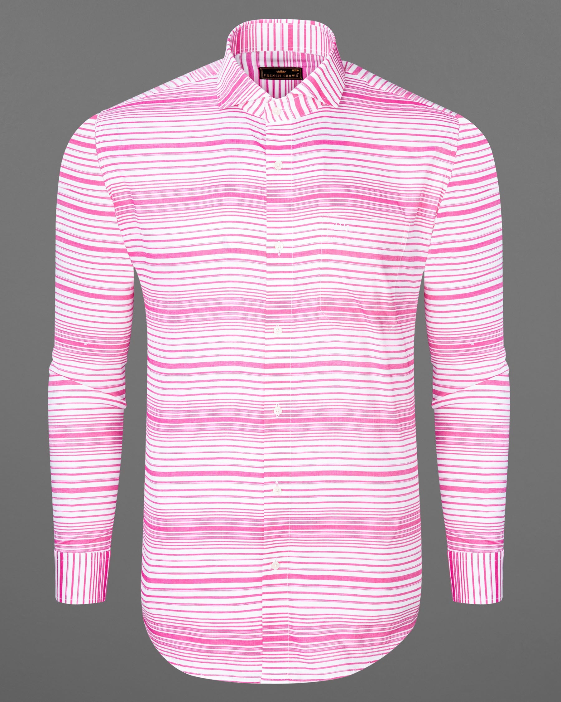 Bright White and Deep Blush Striped Premium Cotton Shirt 7166-CA-38,7166-CA-H-38,7166-CA-39,7166-CA-H-39,7166-CA-40,7166-CA-H-40,7166-CA-42,7166-CA-H-42,7166-CA-44,7166-CA-H-44,7166-CA-46,7166-CA-H-46,7166-CA-48,7166-CA-H-48,7166-CA-50,7166-CA-H-50,7166-CA-52,7166-CA-H-52