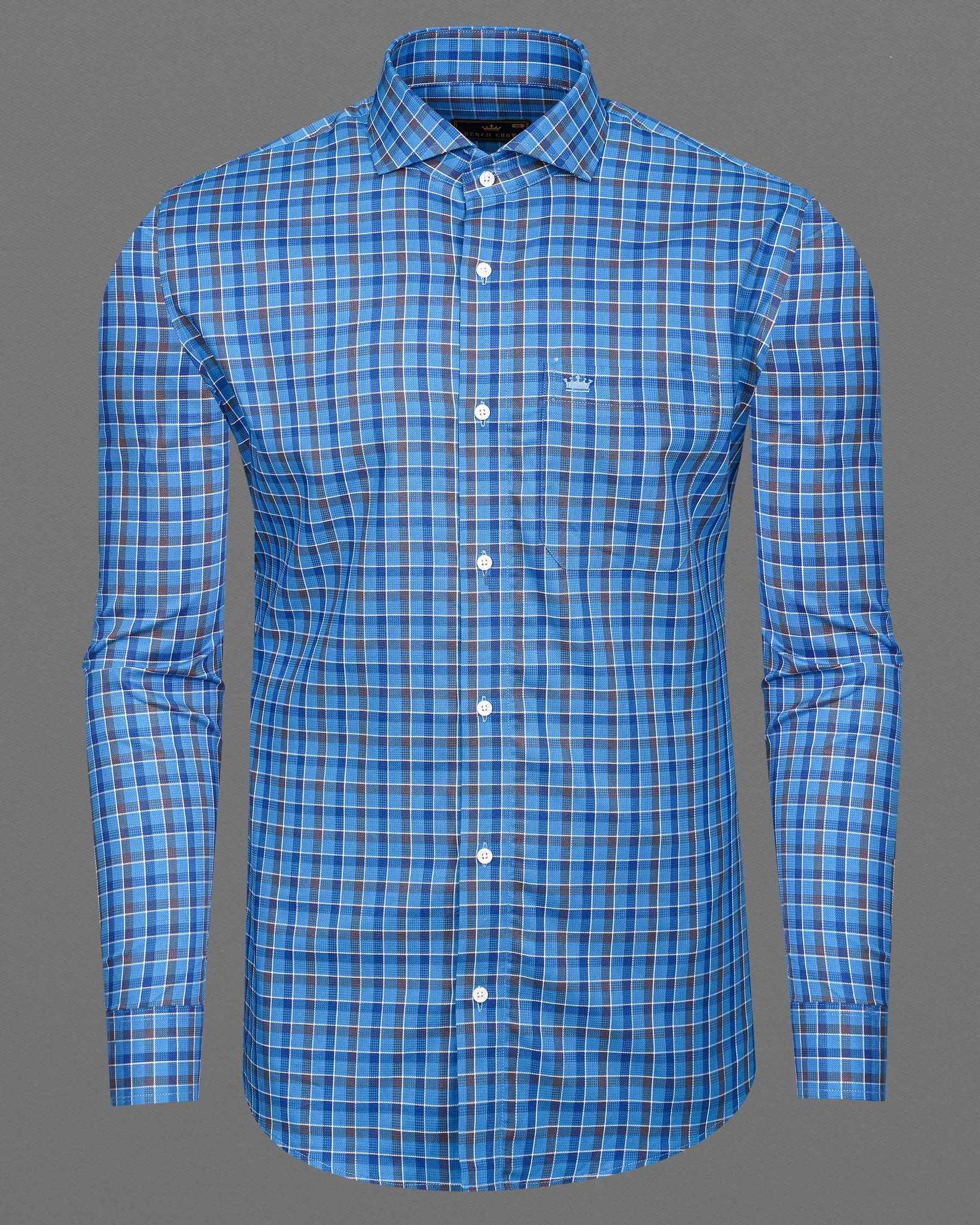 Malibu and St Tropaz Blue Plaid Dobby Textured Premium Giza Cotton Shirt 7200-CA-38,7200-CA-H-38,7200-CA-39,7200-CA-H-39,7200-CA-40,7200-CA-H-40,7200-CA-42,7200-CA-H-42,7200-CA-44,7200-CA-H-44,7200-CA-46,7200-CA-H-46,7200-CA-48,7200-CA-H-48,7200-CA-50,7200-CA-H-50,7200-CA-52,7200-CA-H-52