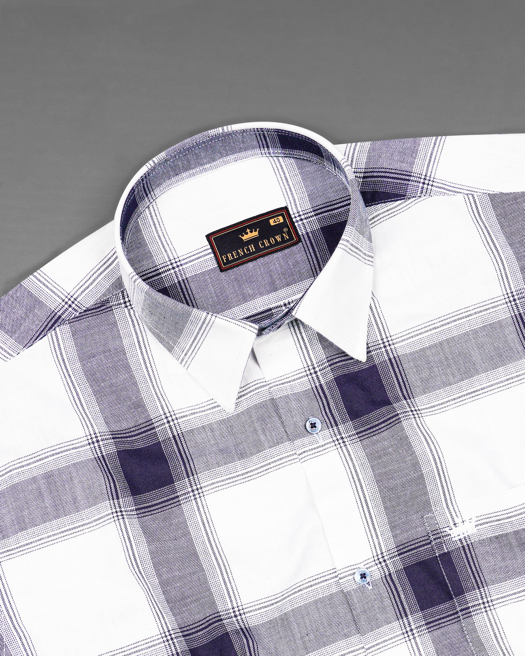 Bright White Plaid Royal Oxford Shirt 7211-BLE-38,7211-BLE-H-38,7211-BLE-39,7211-BLE-H-39,7211-BLE-40,7211-BLE-H-40,7211-BLE-42,7211-BLE-H-42,7211-BLE-44,7211-BLE-H-44,7211-BLE-46,7211-BLE-H-46,7211-BLE-48,7211-BLE-H-48,7211-BLE-50,7211-BLE-H-50,7211-BLE-52,7211-BLE-