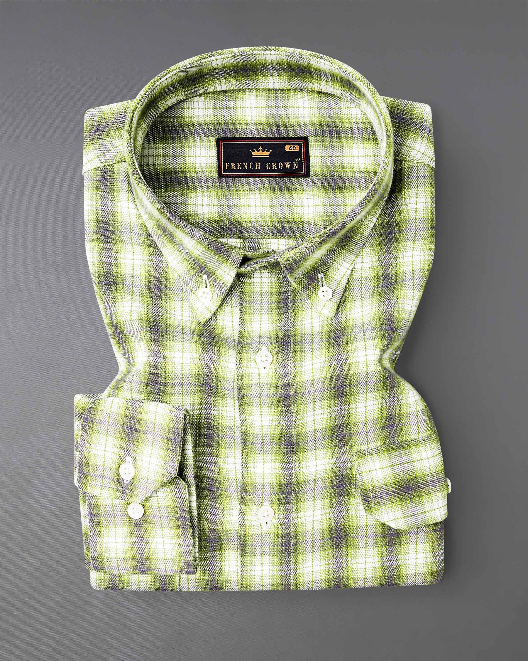 Wild Willow Green Plaid Royal Oxford Overshirt/Shacket