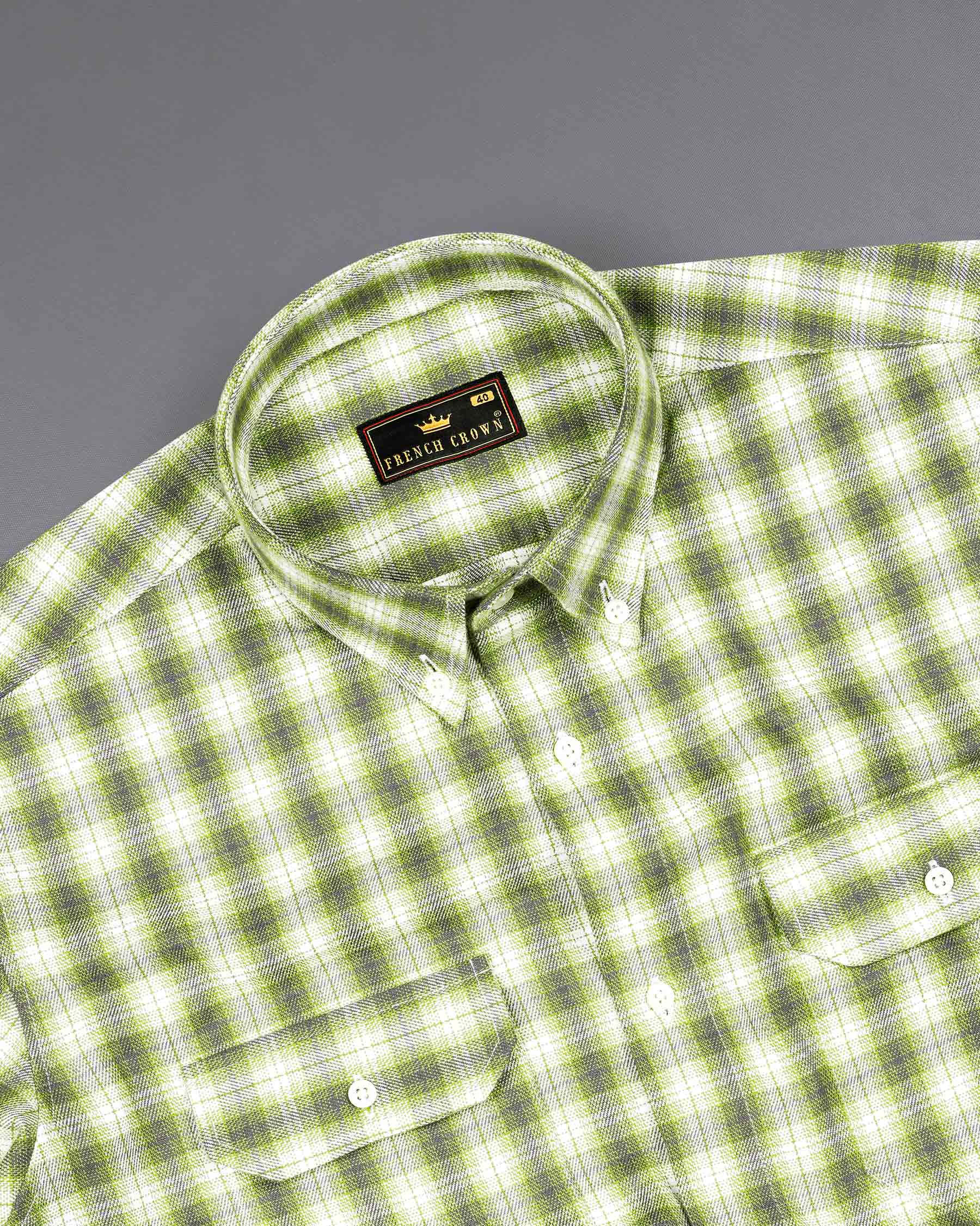 Wild Willow Green Plaid Royal Oxford Overshirt/Shacket