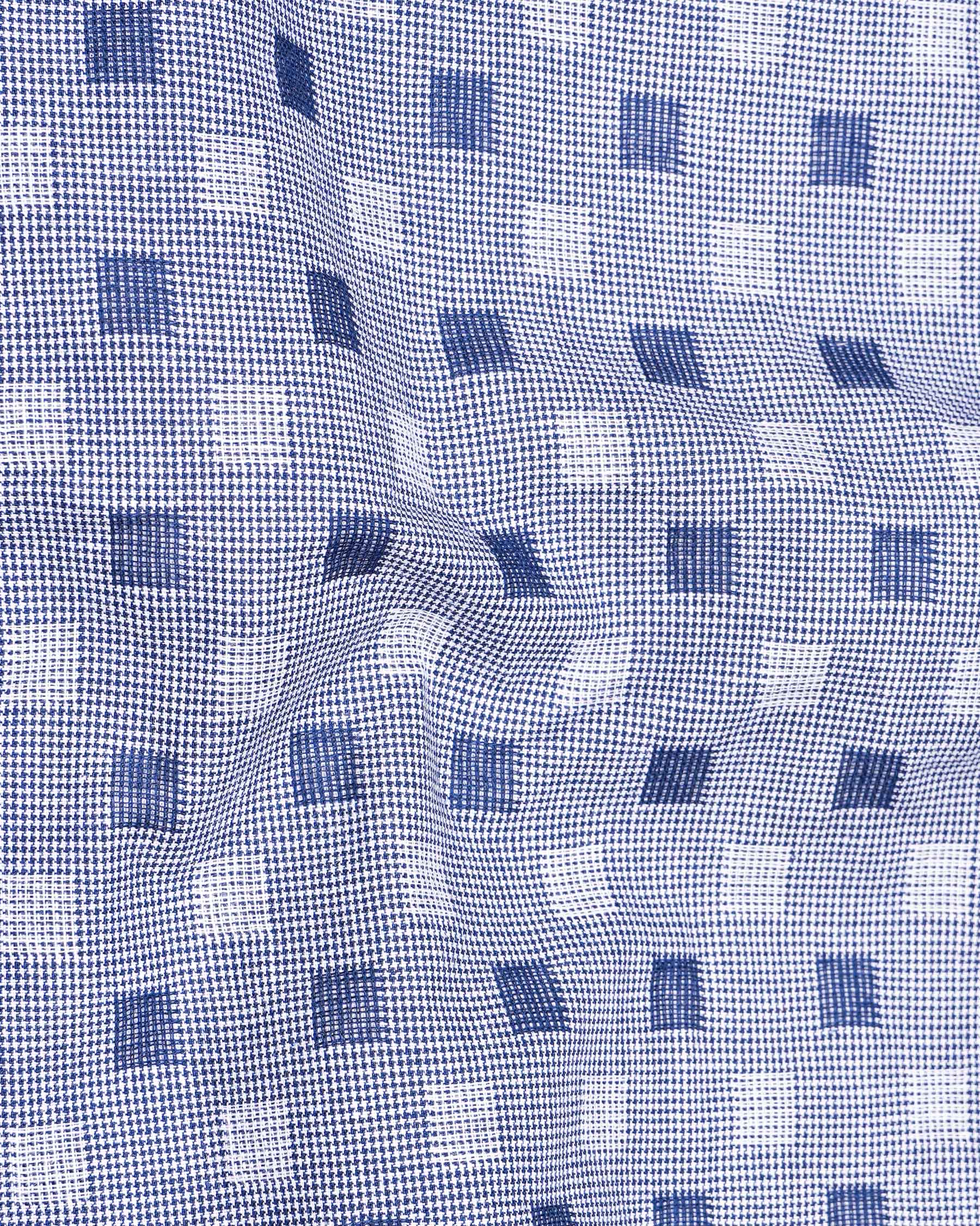 Meteorite Blue and White Square Dobby Textured Premium Giza Cotton Shirt 7277-M-38, 7277-M-H-38, 7277-M-39, 7277-M-H-39, 7277-M-40, 7277-M-H-40, 7277-M-42, 7277-M-H-42, 7277-M-44, 7277-M-H-44, 7277-M-46, 7277-M-H-46, 7277-M-48, 7277-M-H-48, 7277-M-50, 7277-M-H-50, 7277-M-52, 7277-M-H-52