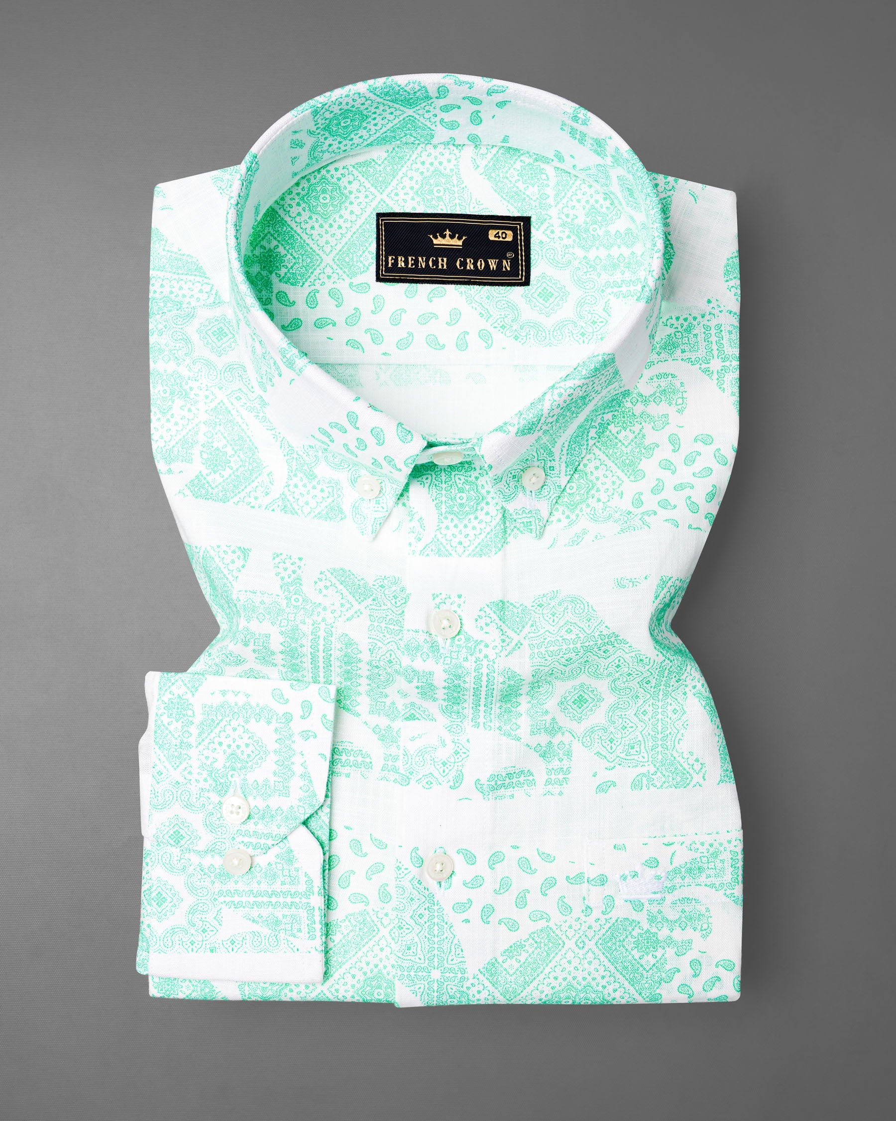 Riptide Quirky Designed Luxurious Linen Shirt