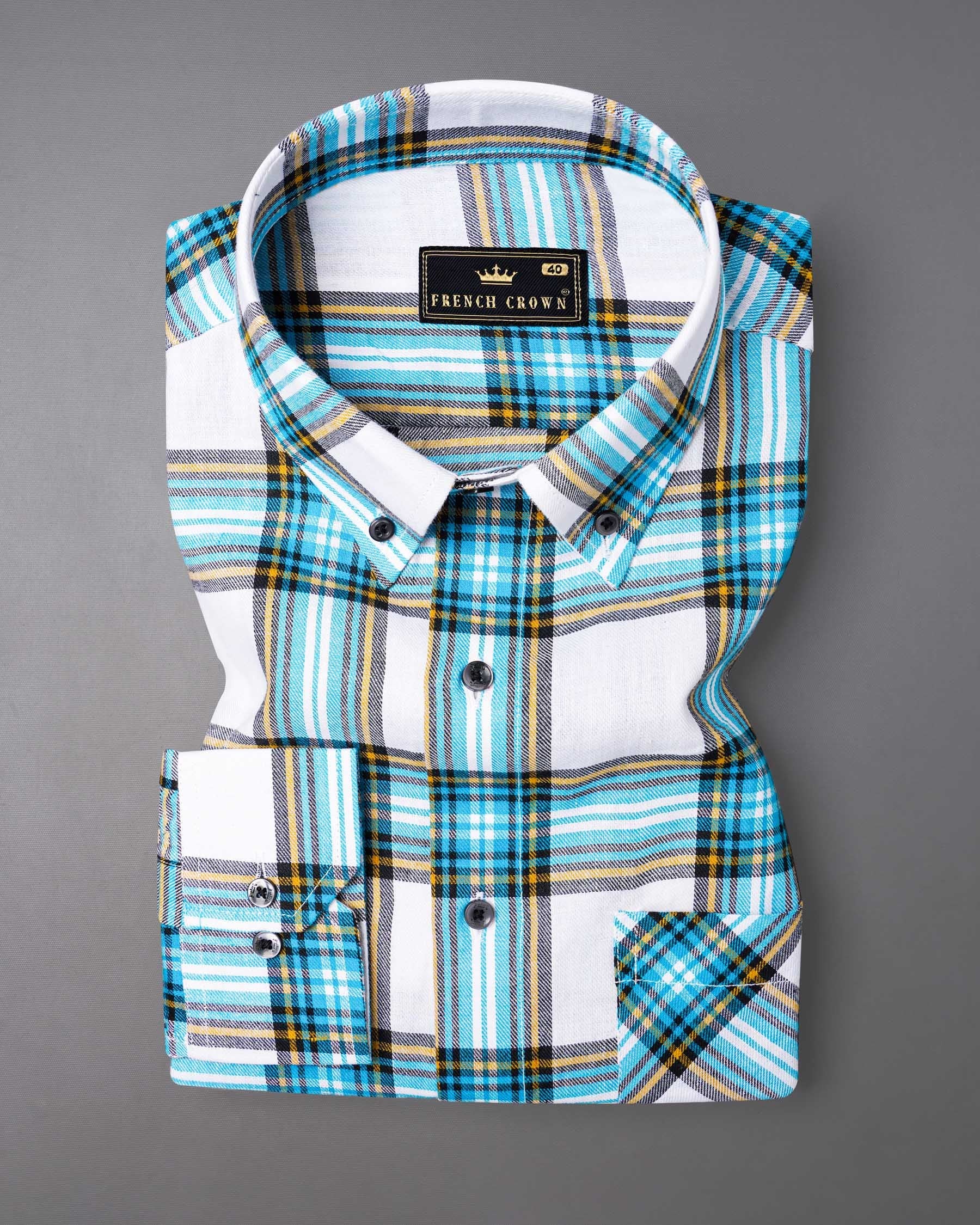 Bright White and Celestial Blue Twill Plaid Premium Cotton Shirt 7338-BD-BLK-38, 7338-BD-BLK-H-38, 7338-BD-BLK-39, 7338-BD-BLK-H-39, 7338-BD-BLK-40, 7338-BD-BLK-H-40, 7338-BD-BLK-42, 7338-BD-BLK-H-42, 7338-BD-BLK-44, 7338-BD-BLK-H-44, 7338-BD-BLK-46, 7338-BD-BLK-H-46, 7338-BD-BLK-48, 7338-BD-BLK-H-48, 7338-BD-BLK-50, 7338-BD-BLK-H-50, 7338-BD-BLK-52, 7338-BD-BLK-H-52