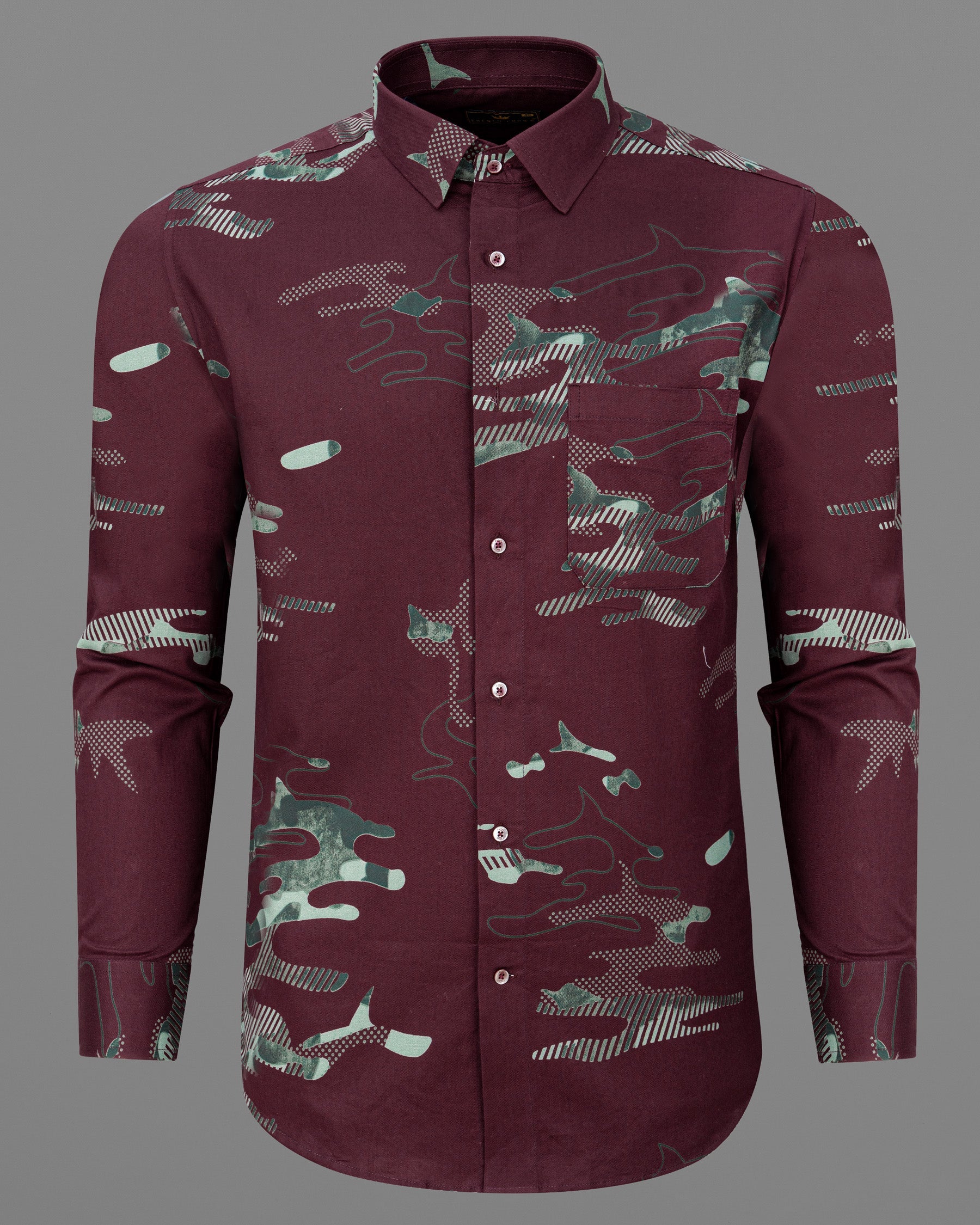 Espresso Camouflage Royal Oxford Shirt