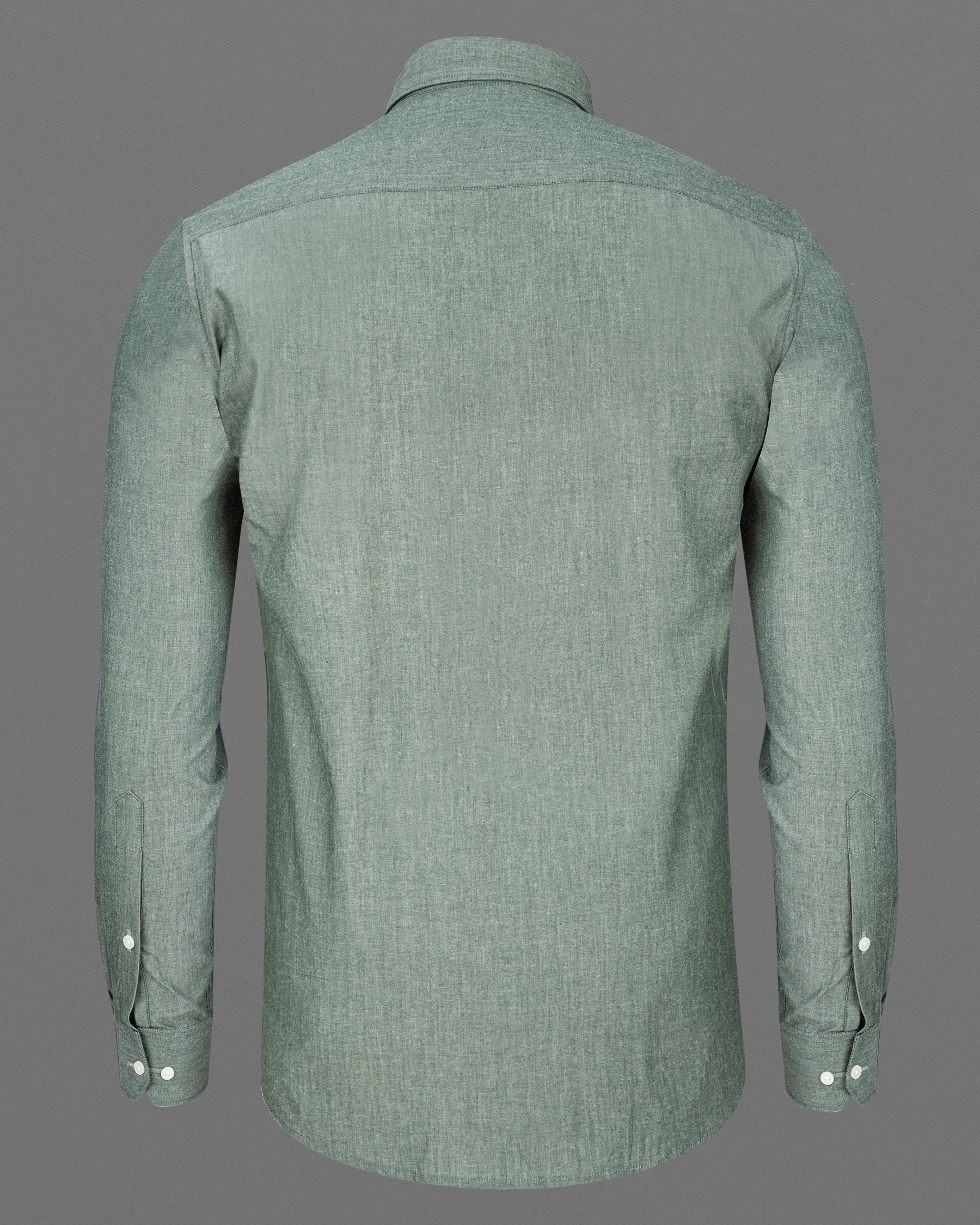 Chalice Green Dobby Textured overshirt/Shacket