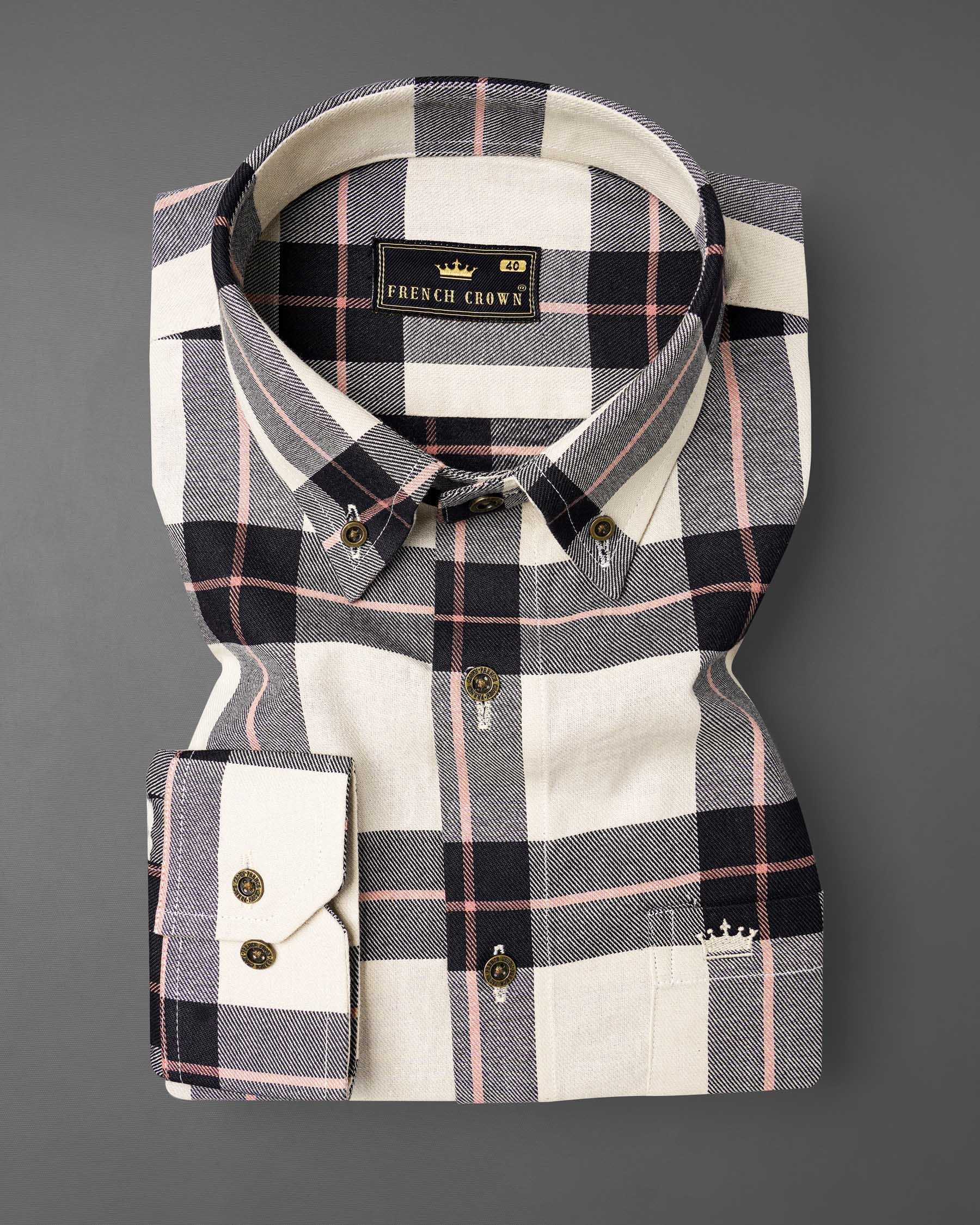 Albescent Twill Plaid Premium Cotton OverShirt/Shacket