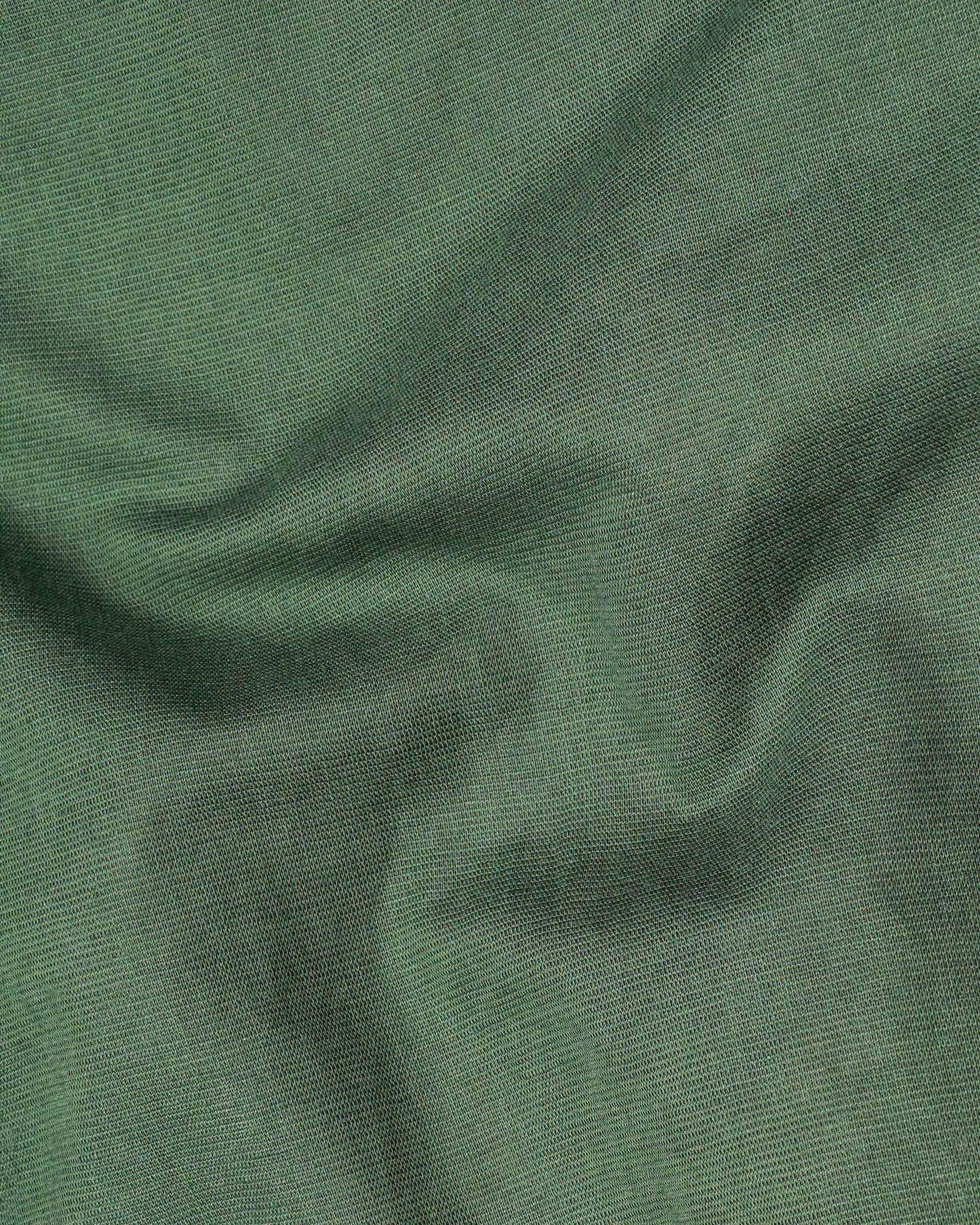 Finlandia Green Luxurious Linen Shirt