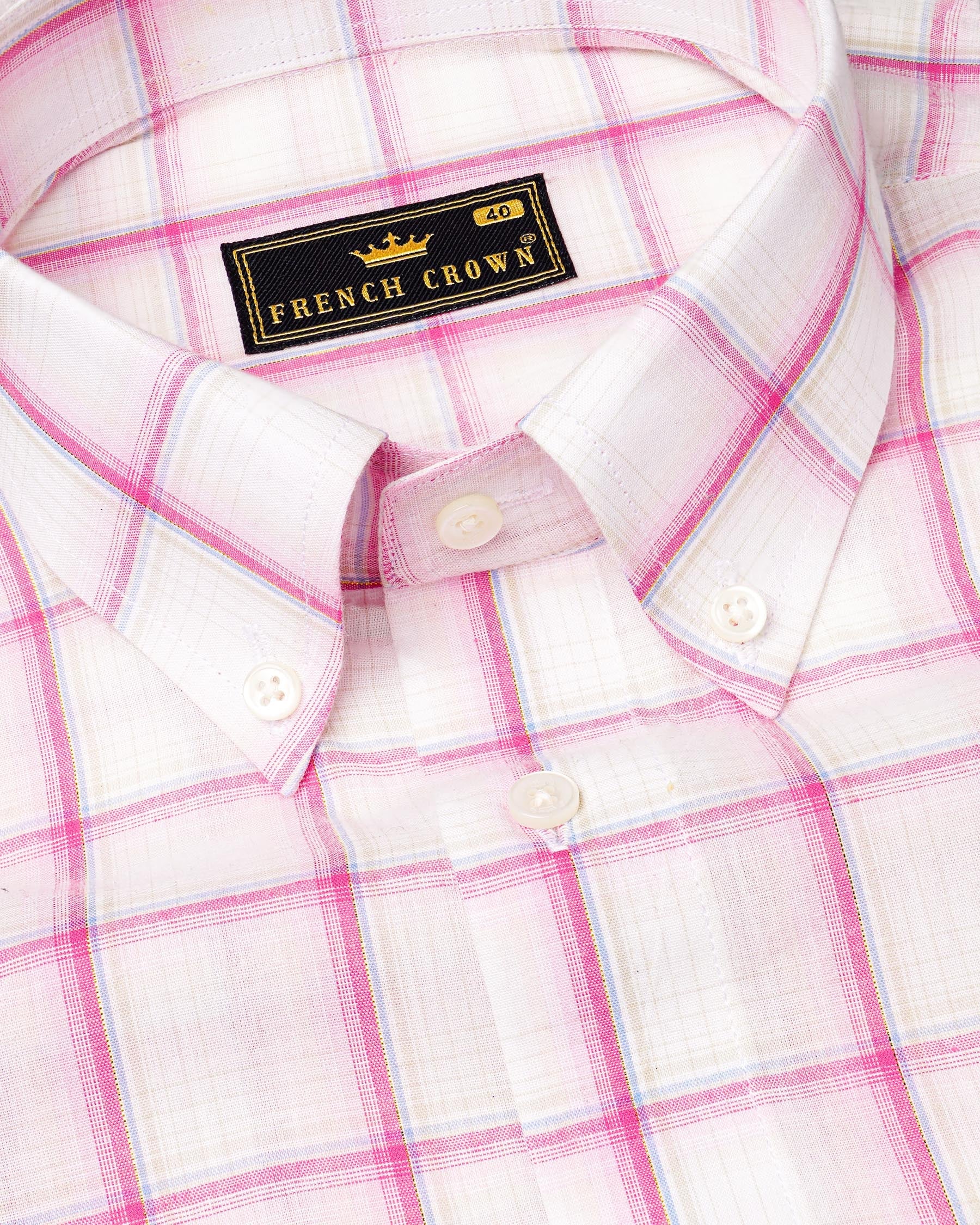 Carnation Pink Plaid Premium Cotton Shirt 7407-BD-38, 7407-BD-H-38, 7407-BD-39, 7407-BD-H-39, 7407-BD-40, 7407-BD-H-40, 7407-BD-42, 7407-BD-H-42, 7407-BD-44, 7407-BD-H-44, 7407-BD-46, 7407-BD-H-46, 7407-BD-48, 7407-BD-H-48, 7407-BD-50, 7407-BD-H-50, 7407-BD-52, 7407-BD-H-52